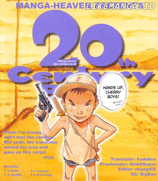 Read 20th Century Boys ENGLISH Manga Online