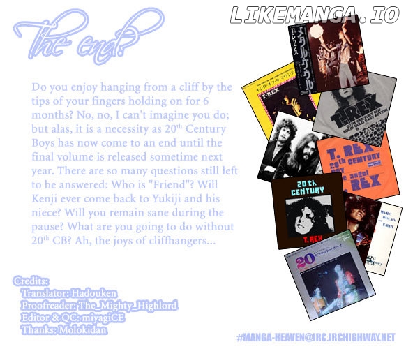 Read 20th Century Boys ENGLISH Manga Online