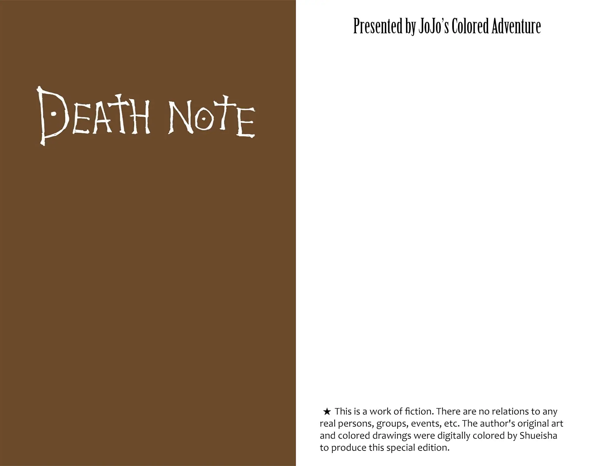 Read Death Note (Official Colored) ENGLISH Manga Online