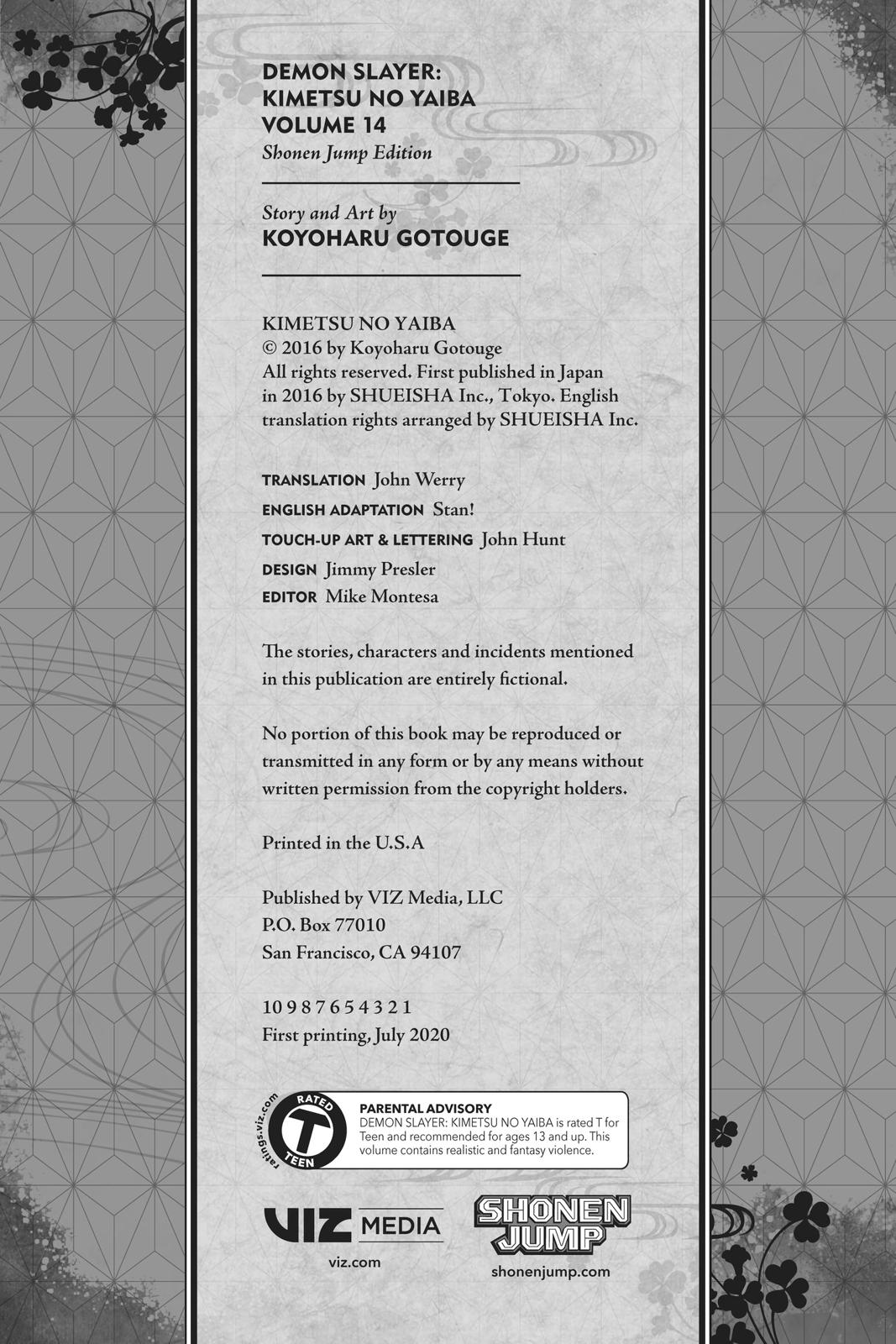 Read Demon Slayer Kimetsu no Yaiba ENGLISH Manga Online