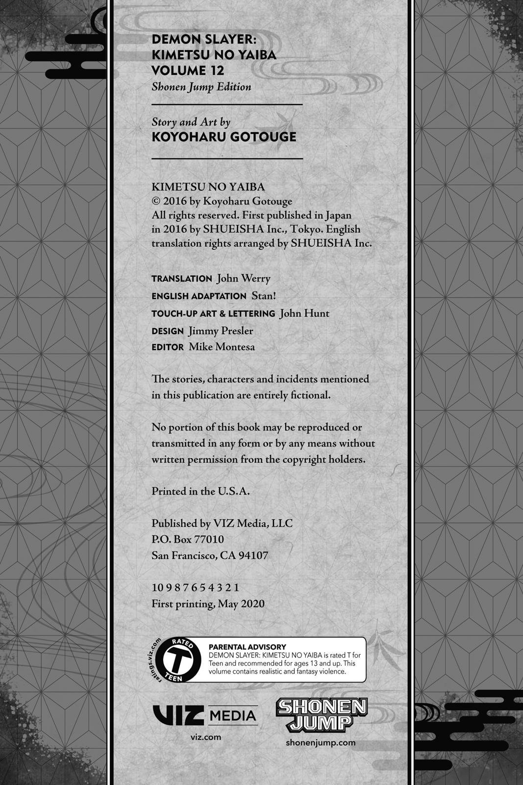 Read Demon Slayer Kimetsu no Yaiba ENGLISH Manga Online