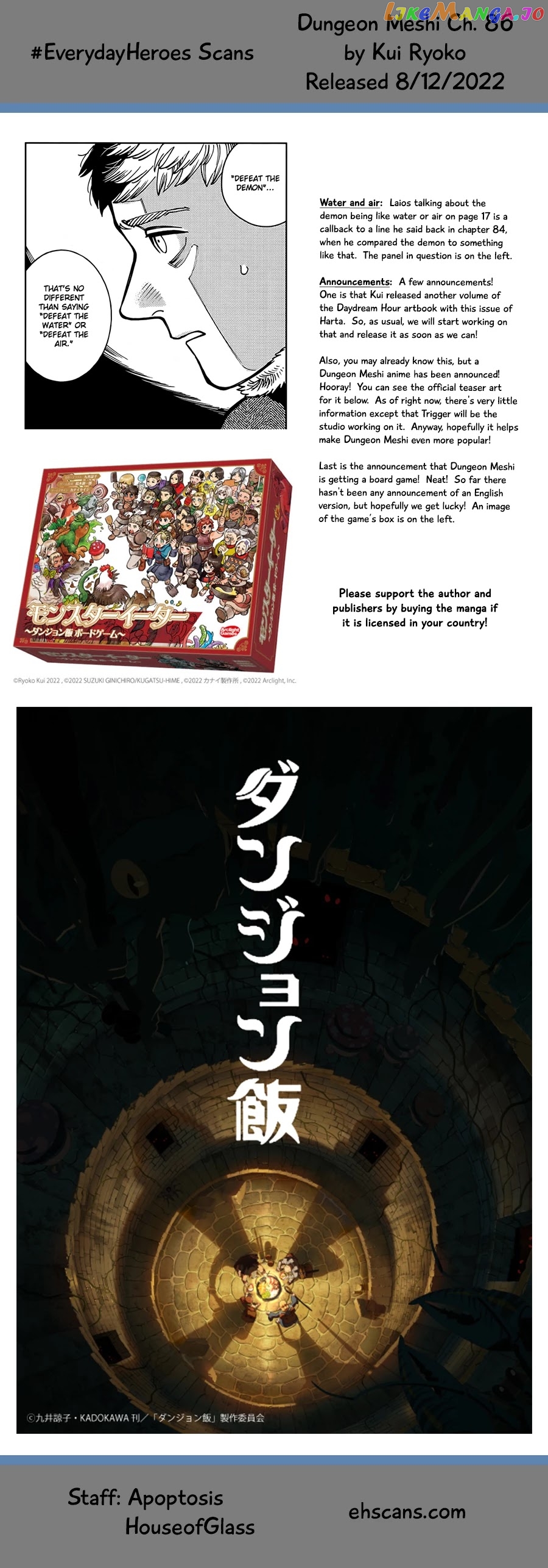 Read Dungeon Meshi ENGLISH Manga Online