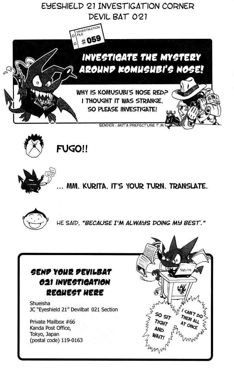 Read Eyeshield 21 ENGLISH Manga Online