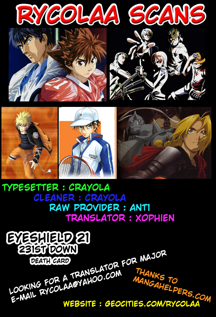 Read Eyeshield 21 ENGLISH Manga Online