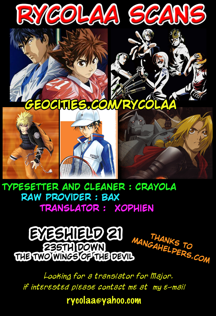 Read Eyeshield 21 ENGLISH Manga Online