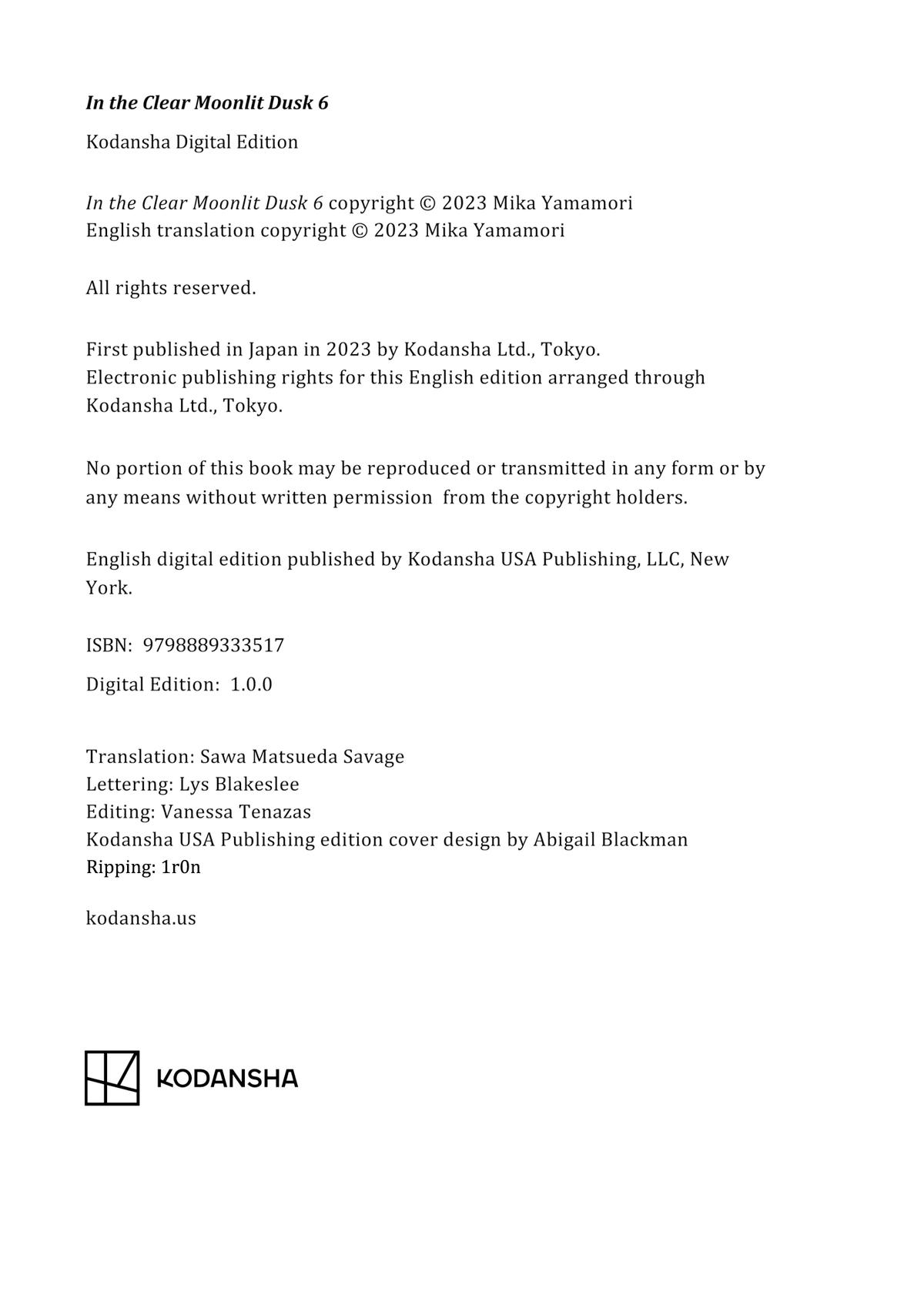 Read In the Clear Moonlit Dusk ENGLISH Manga Online