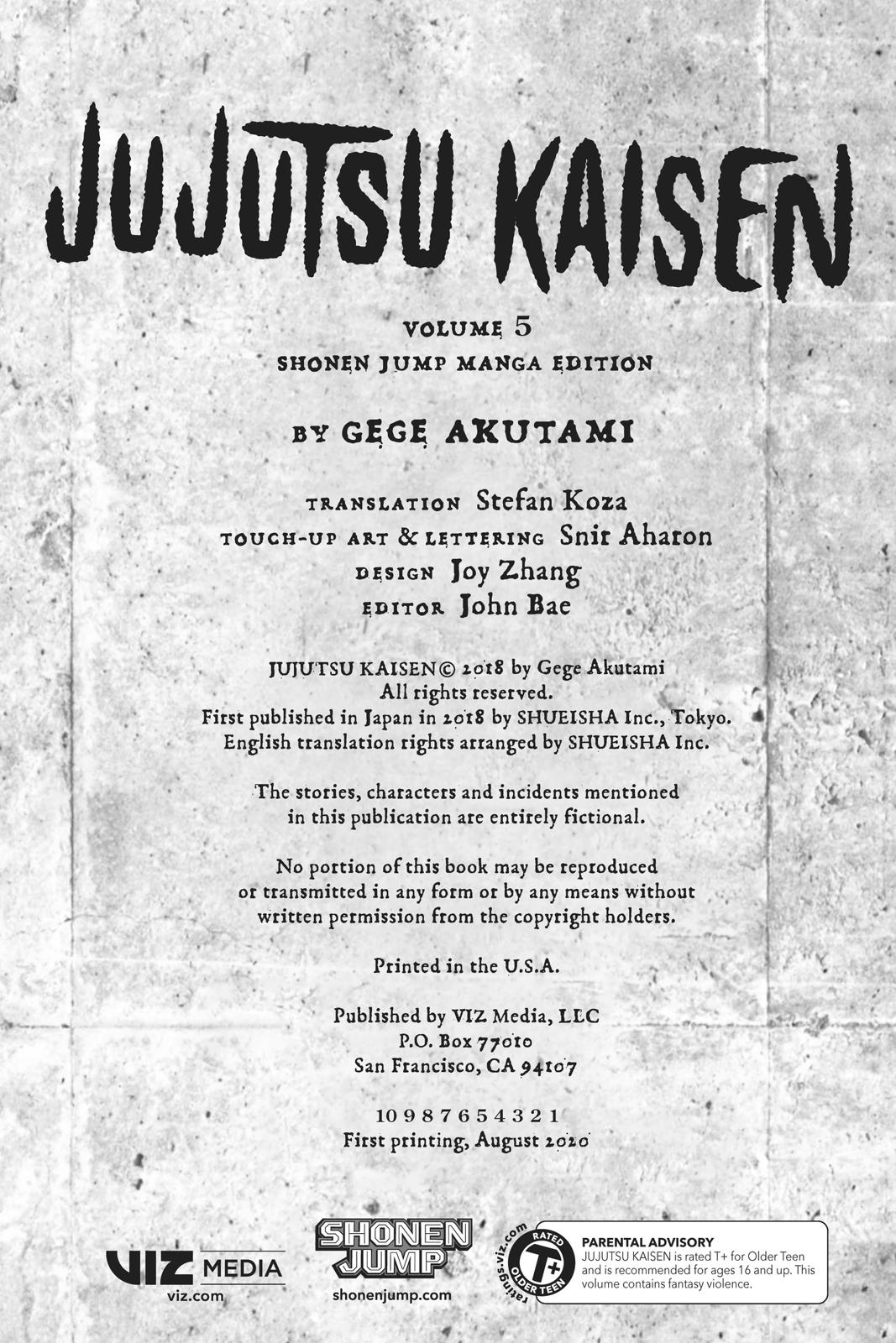 Read Jujutsu Kaisen ENGLISH Manga Online