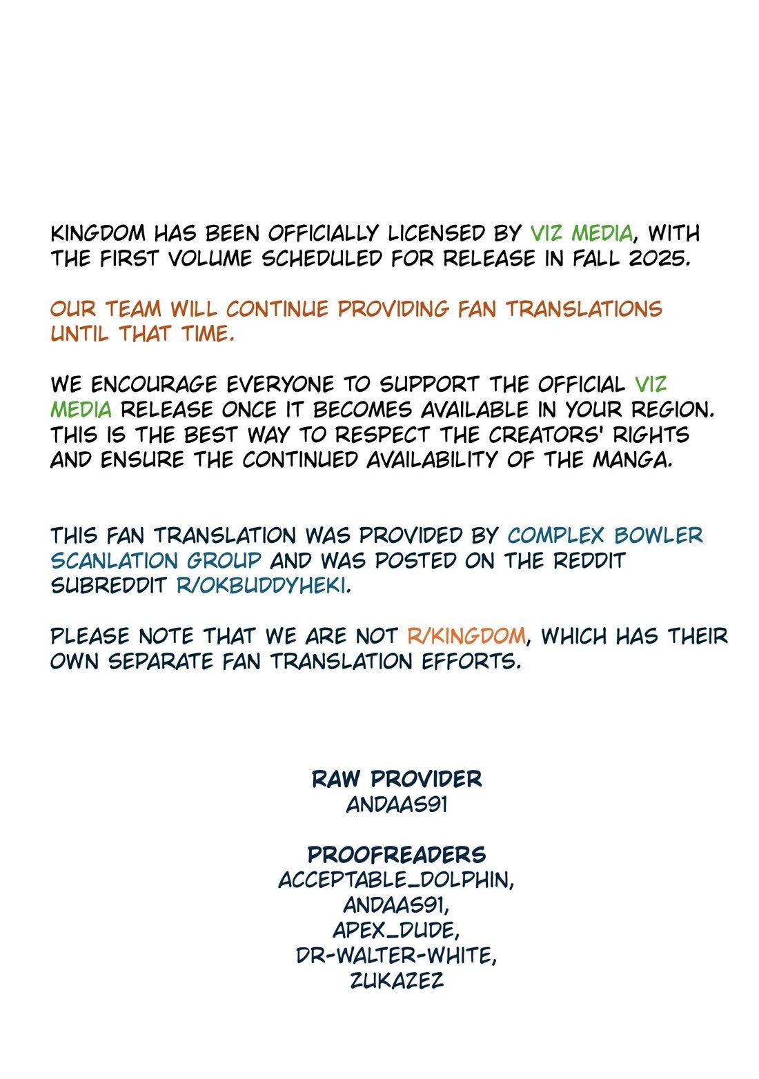 Read Kingdom ENGLISH Manga Online