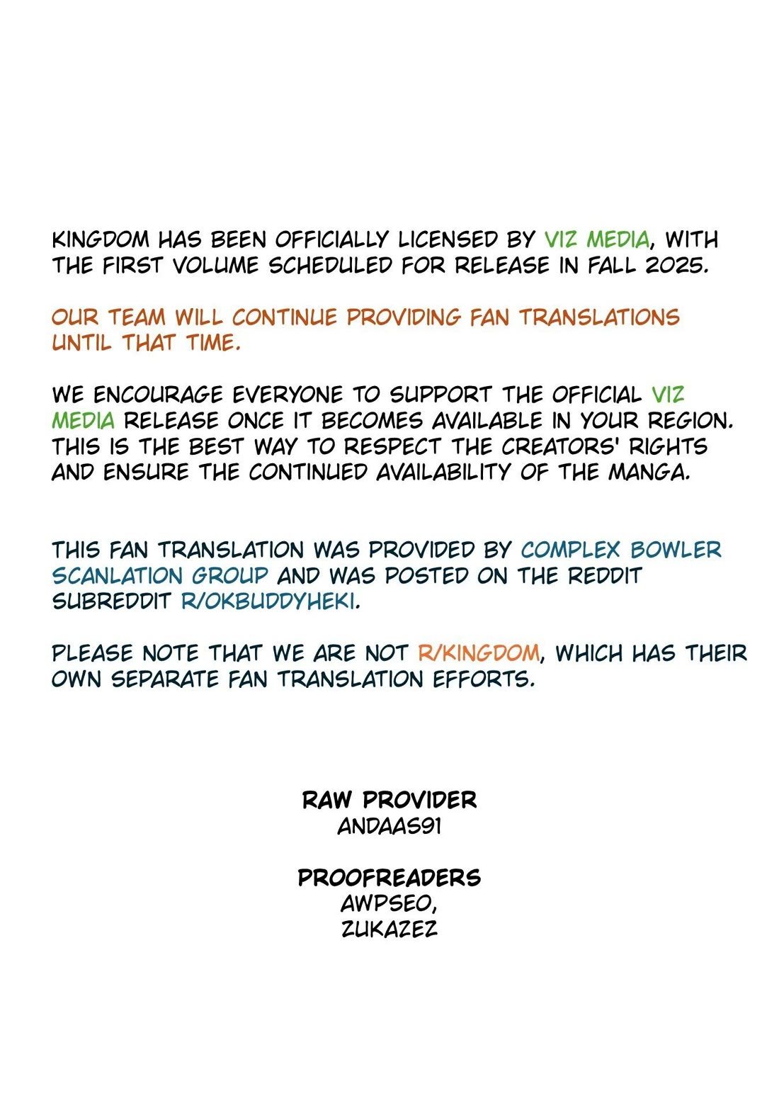 Read Kingdom ENGLISH Manga Online