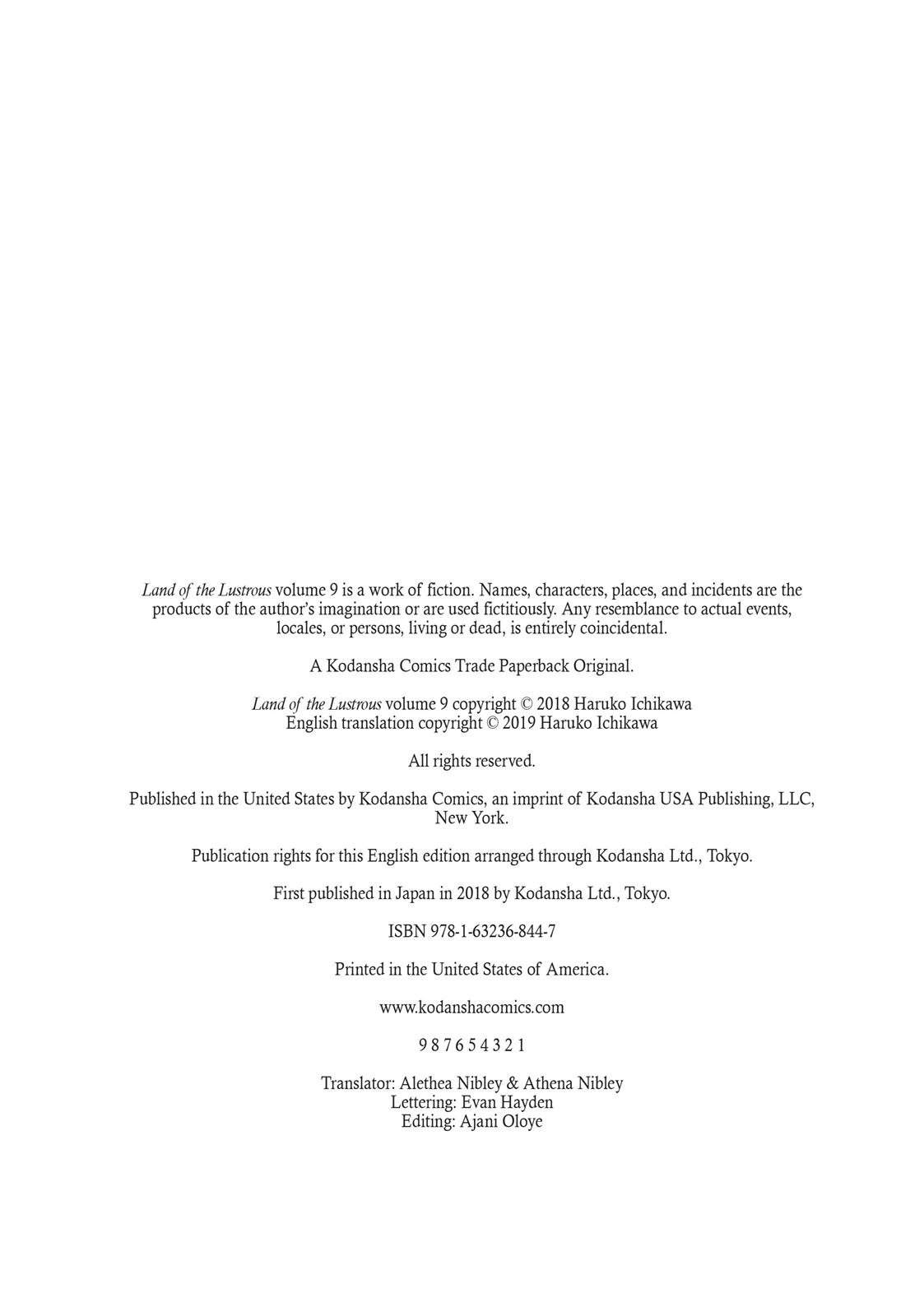 Read Land of the Lustrous ENGLISH Manga Online