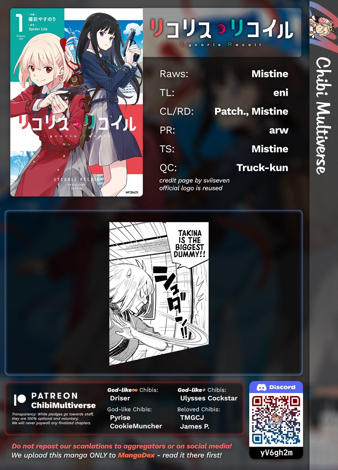 Read Lycoris Recoil ENGLISH Manga Online