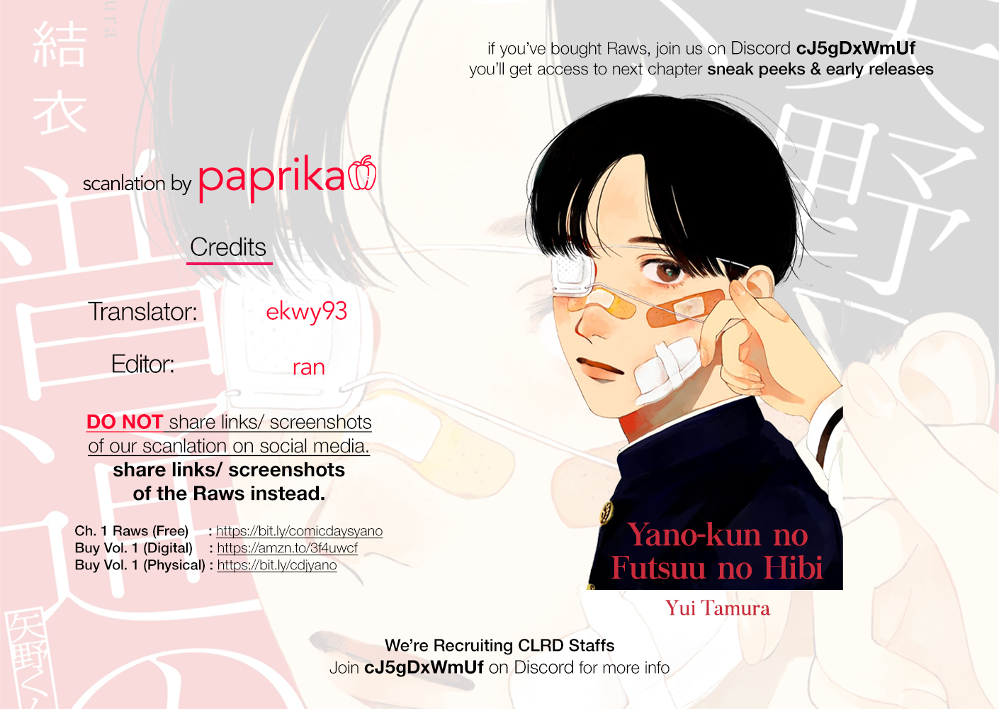 Read Mr. Yano's Ordinary Days ENGLISH Manga Online