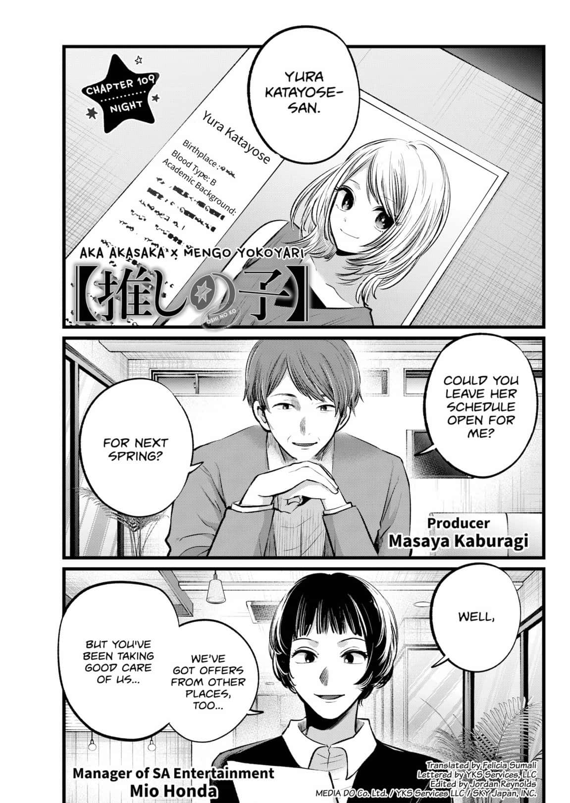 Read Oshi no Ko ENGLISH Manga Online