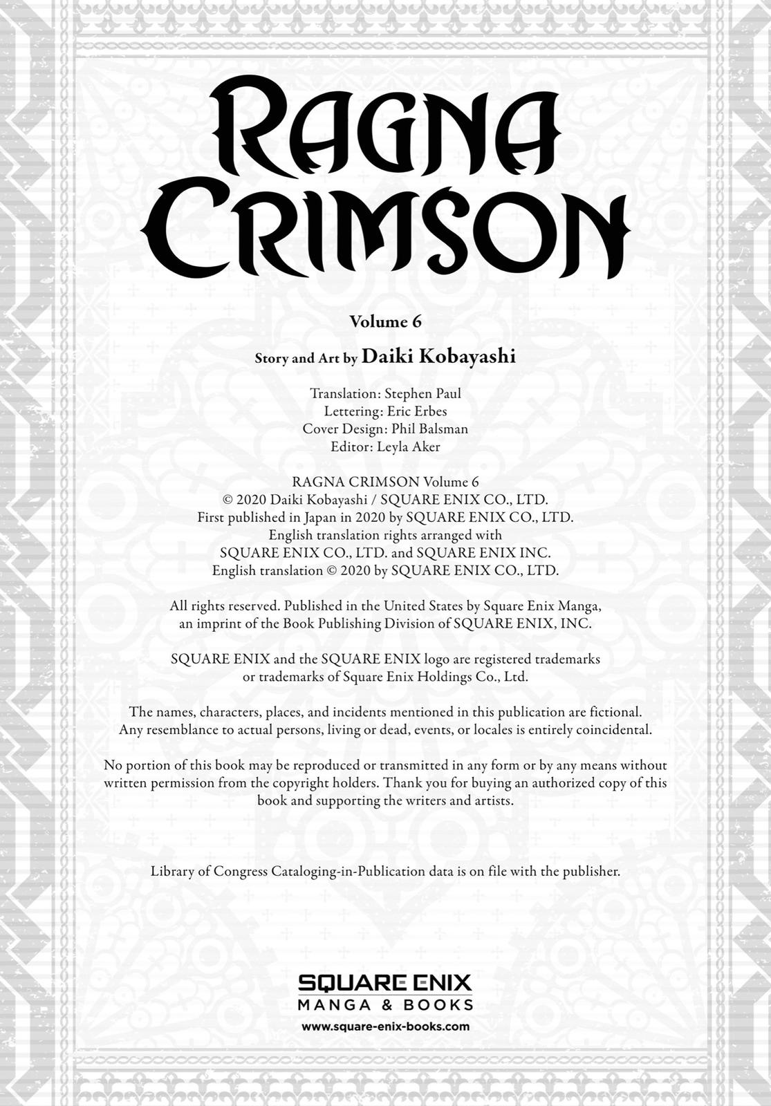 Read Ragna Crimson ENGLISH Manga Online