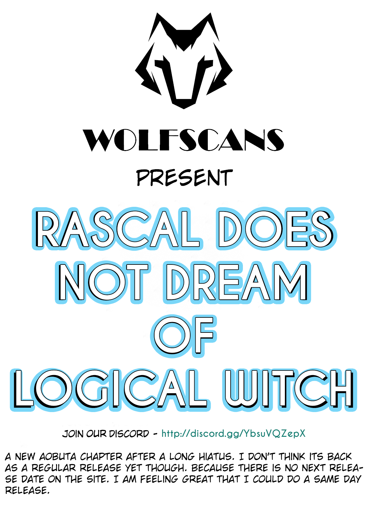 Read Rascal Does Not Dream of Logical Witch ENGLISH Manga Online