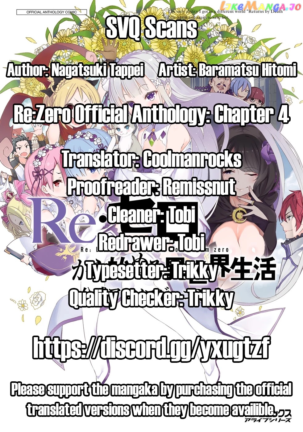 Read Re_Zero Kara Hajimeru Isekai Seikatsu Official Anthology ENGLISH Manga Online