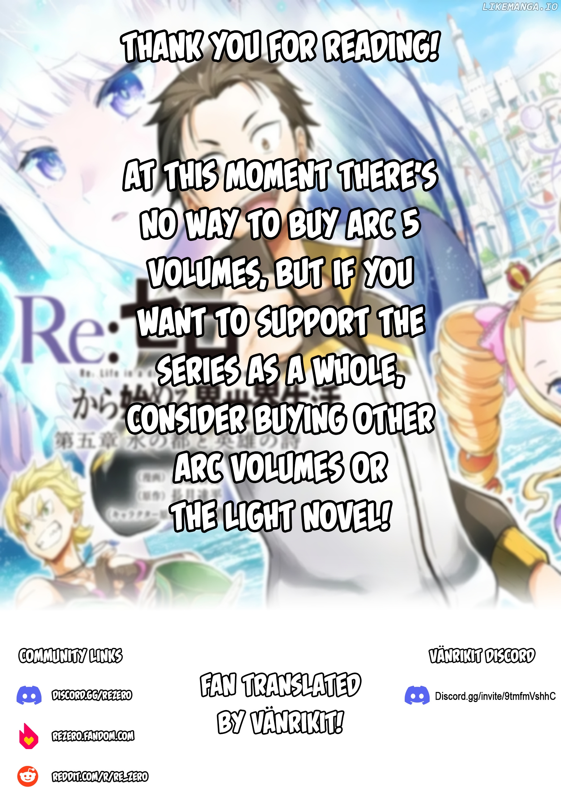Read Re_Zero kara Hajimeru Isekai Seikatsu - Daigoshou - Mizu no Miyako to Eiyuu no Uta ENGLISH Manga Online