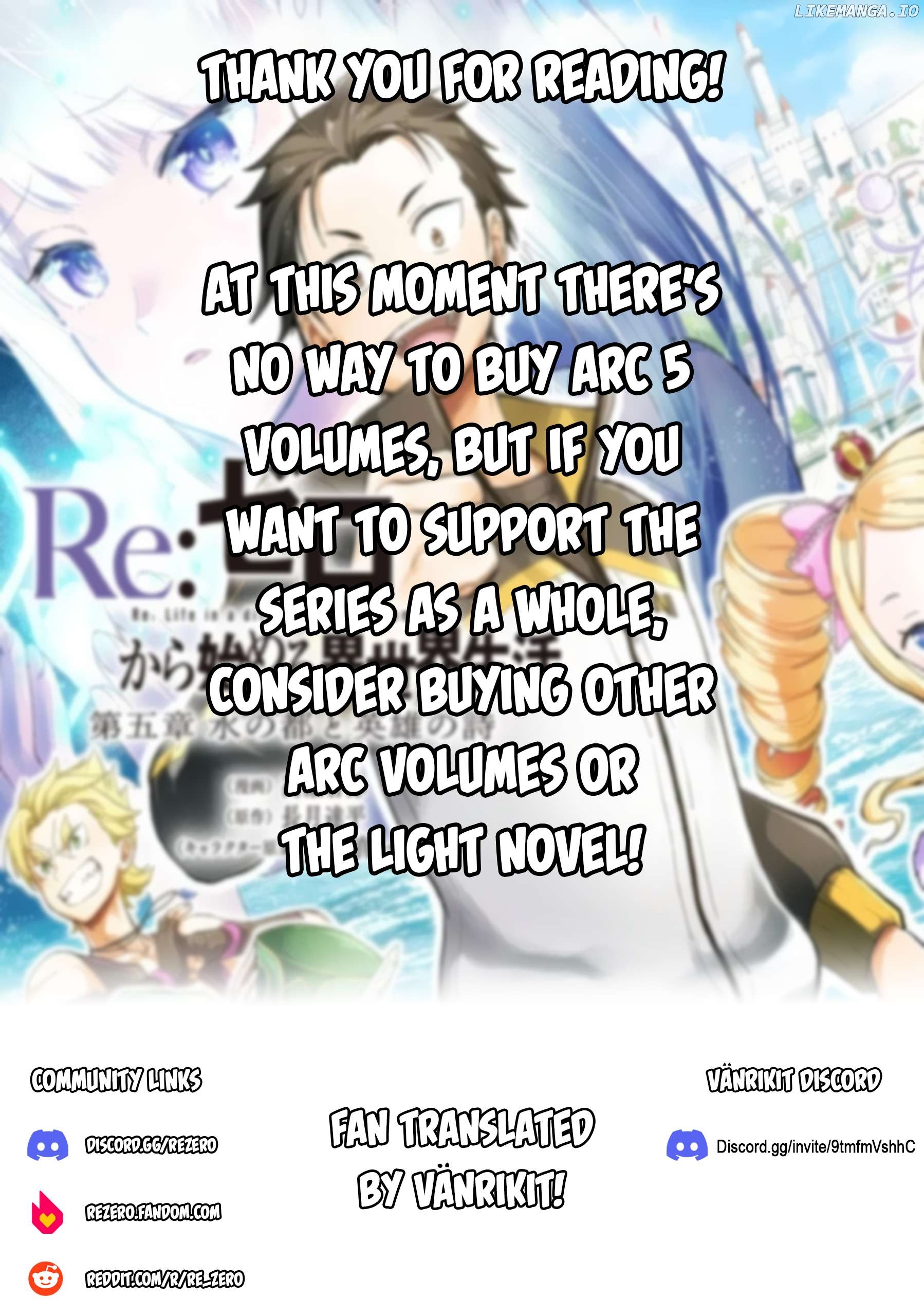 Read Re_Zero kara Hajimeru Isekai Seikatsu - Daigoshou - Mizu no Miyako to Eiyuu no Uta ENGLISH Manga Online