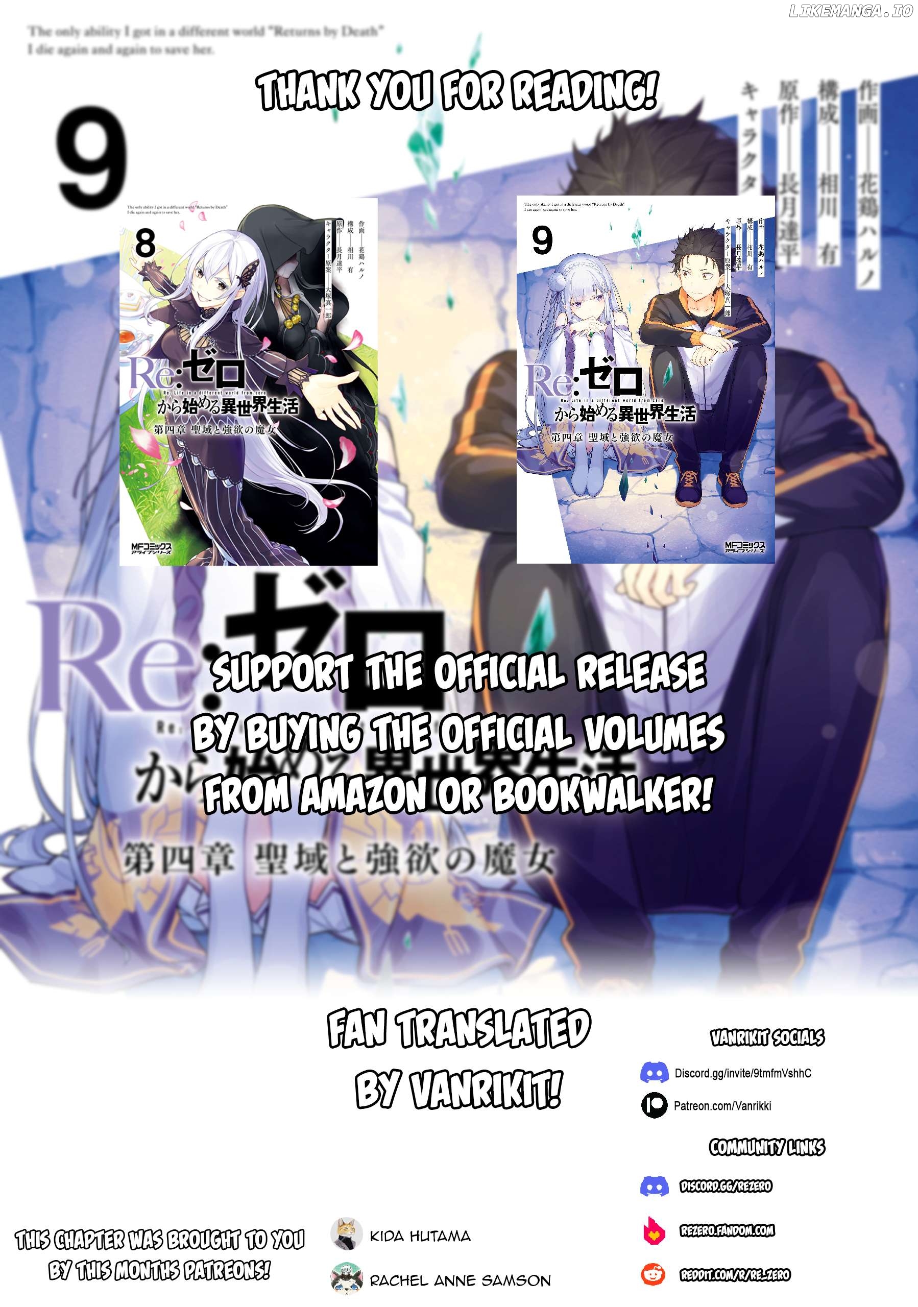 Read Re_zero Kara Hajimeru Isekai Seikatsu Dai 4-Shou - Seiiki To Gouyoku No Majo ENGLISH Manga Online