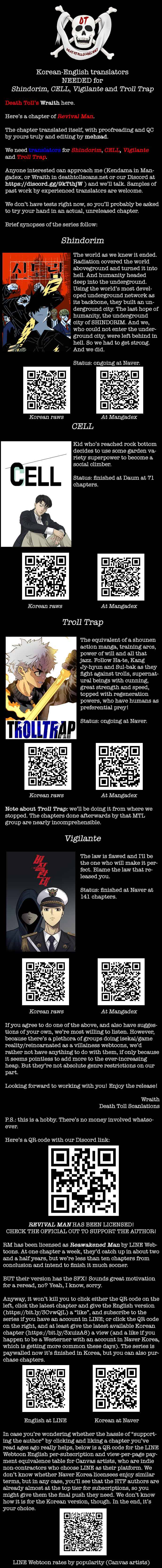 Read Revival Man ENGLISH Manga Online