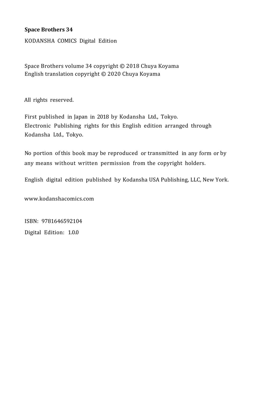 Read Space Brothers ENGLISH Manga Online