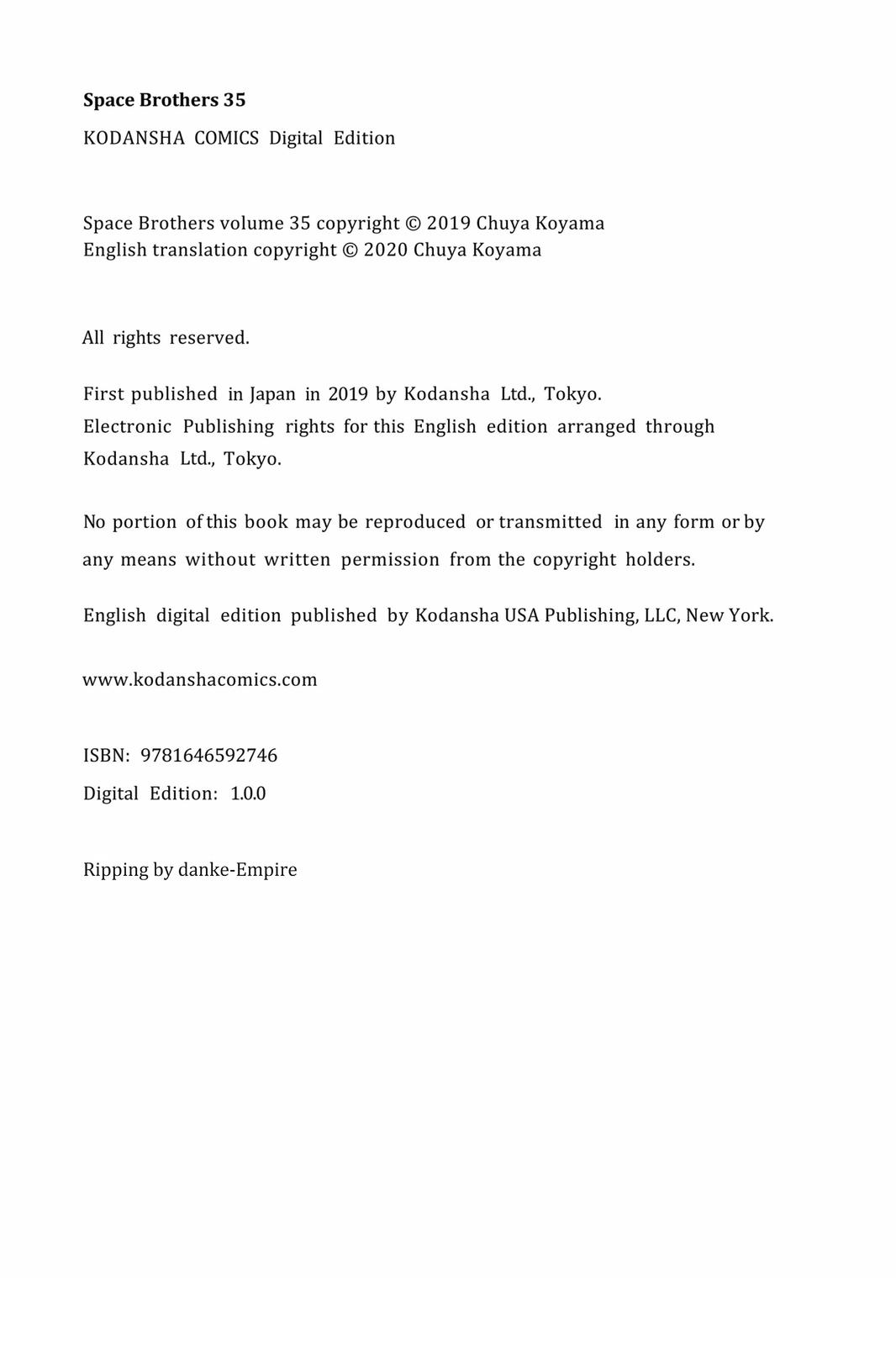 Read Space Brothers ENGLISH Manga Online