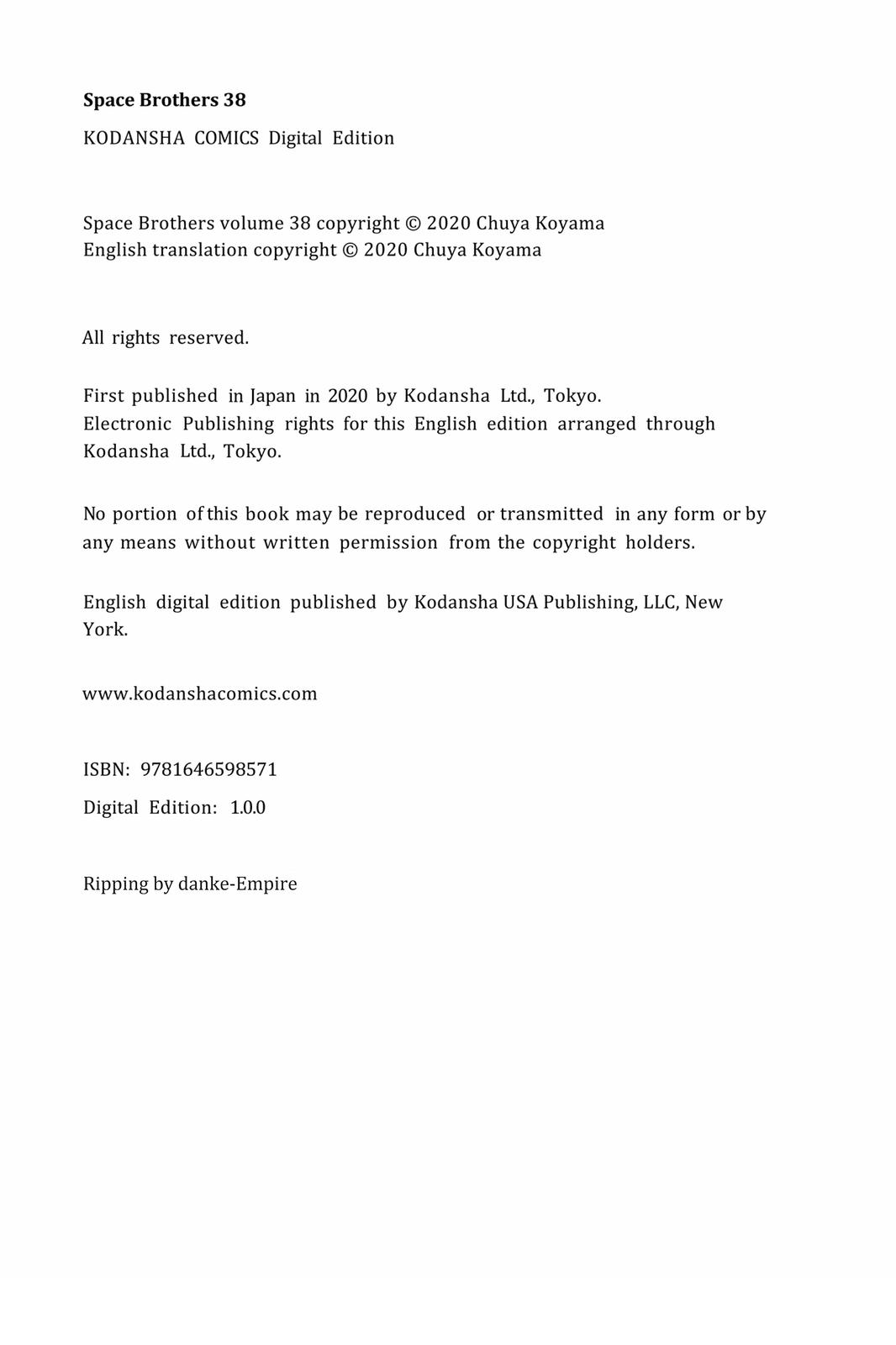 Read Space Brothers ENGLISH Manga Online