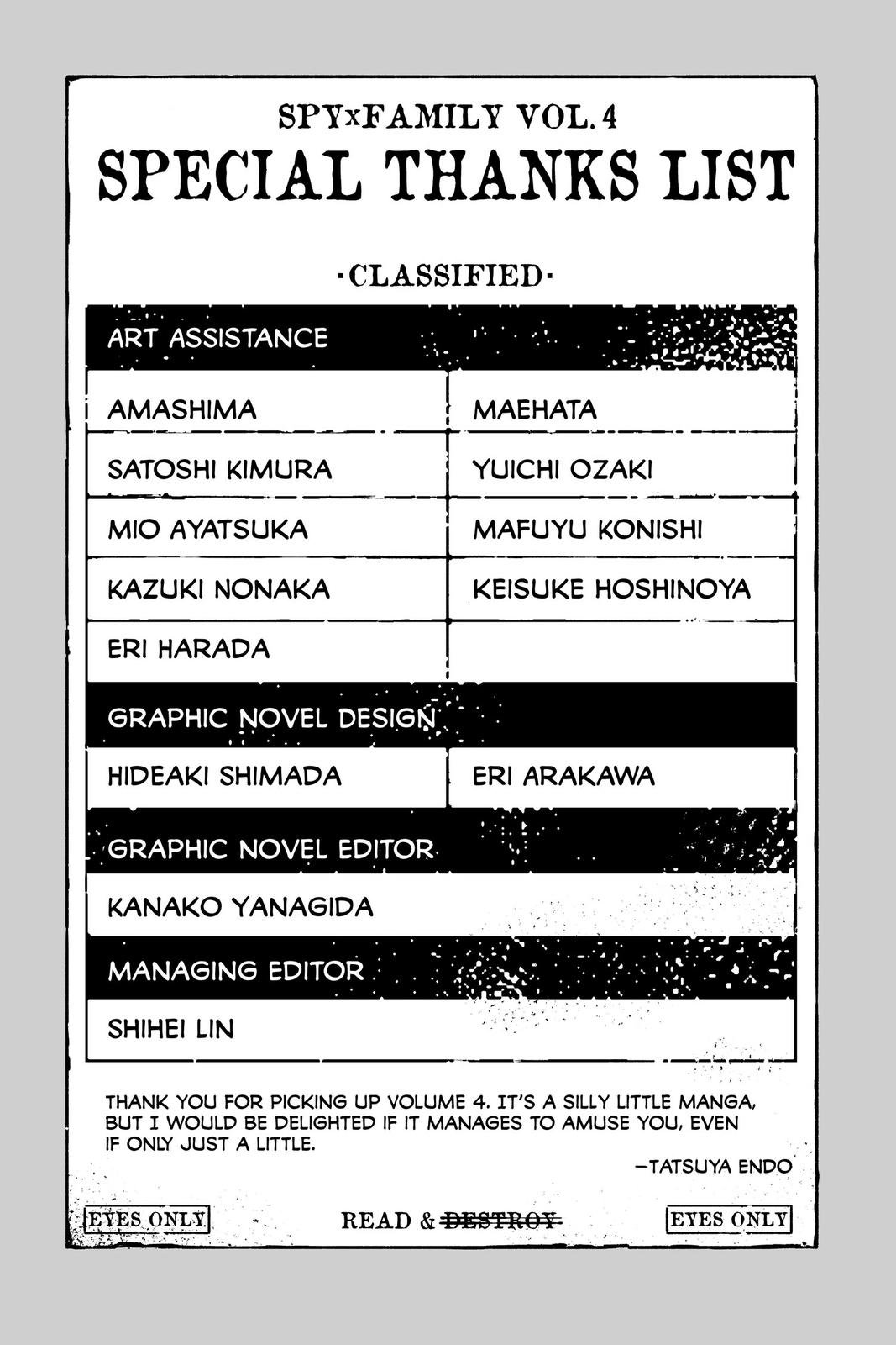 Read Spy x Family ENGLISH Manga Online