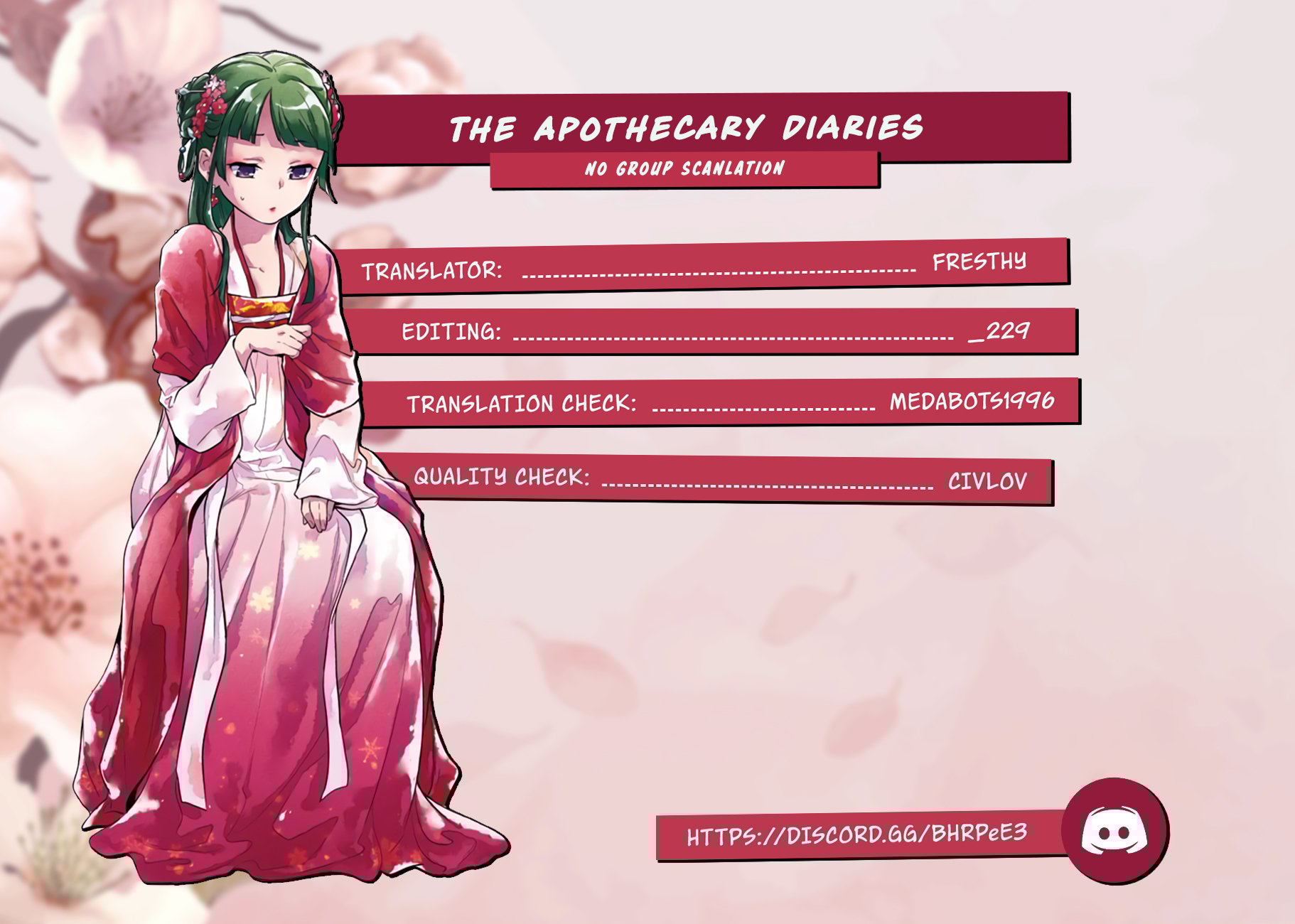 Read The Apothecary Diaries ENGLISH Manga Online