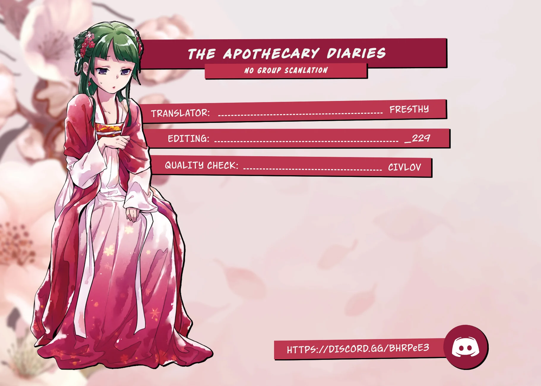 Read The Apothecary Diaries ENGLISH Manga Online