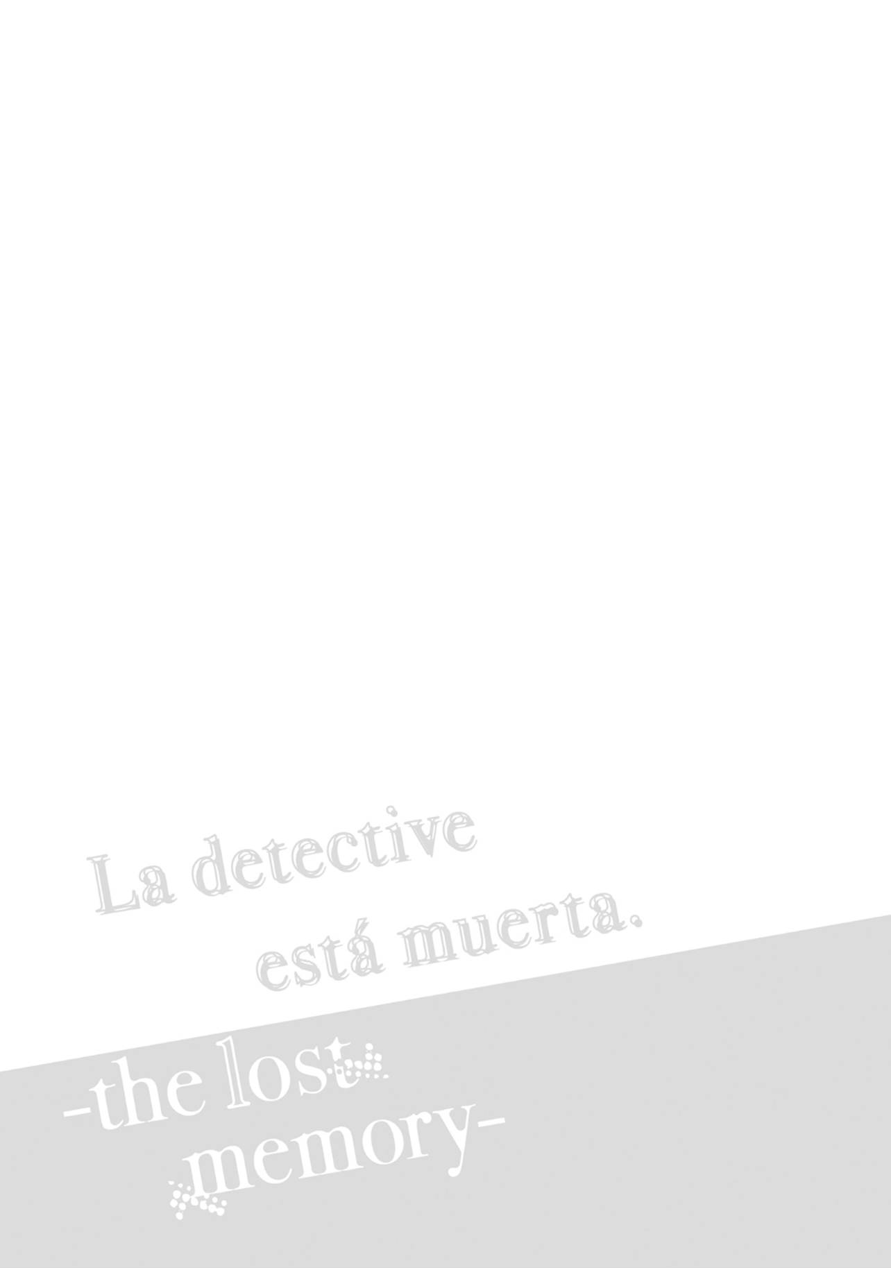 Read The Detective Is Already Dead_ The Lost Memory ENGLISH Manga Online