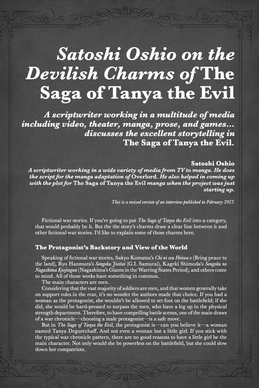 Read The Saga of Tanya the Evil ENGLISH Manga Online