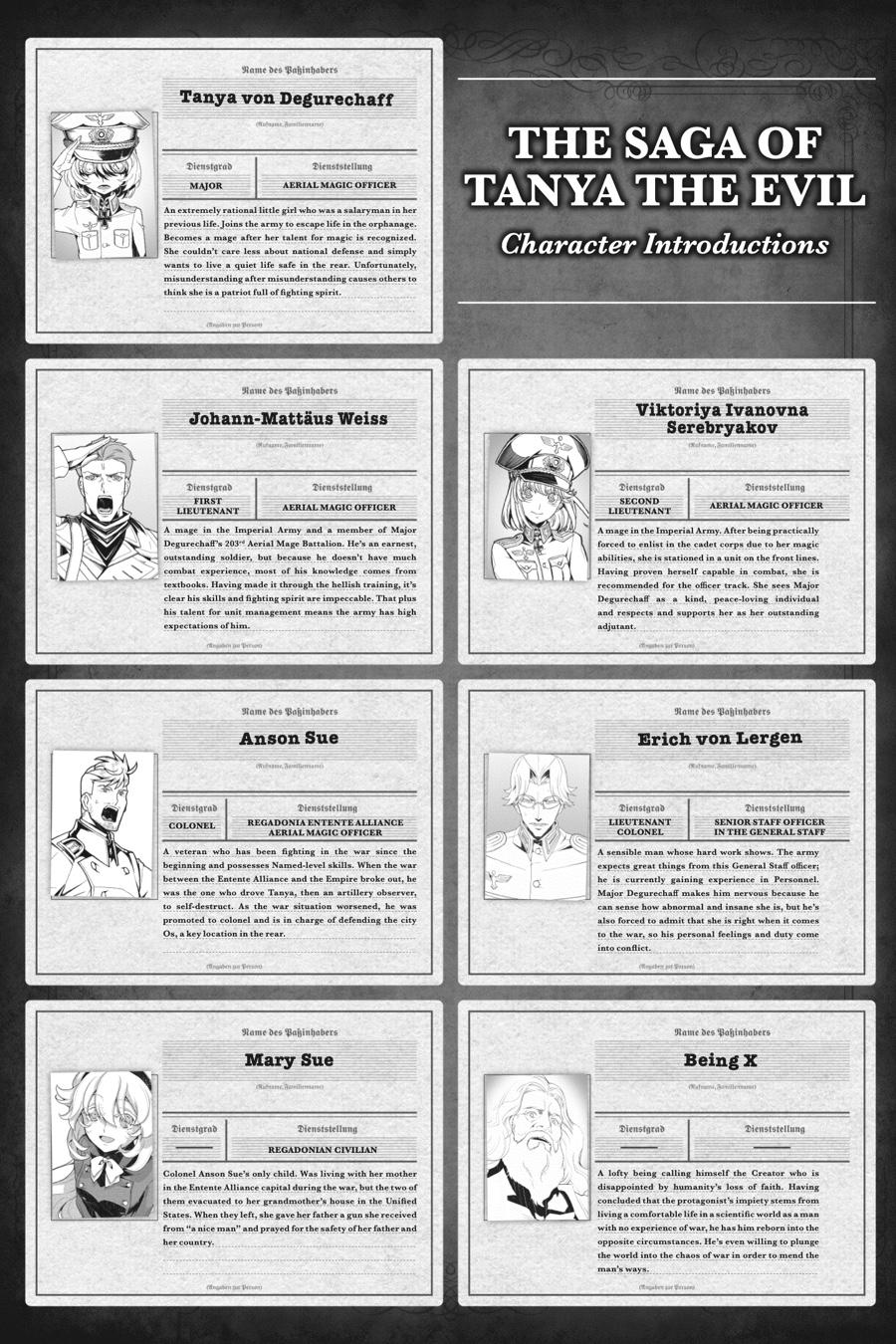 Read The Saga of Tanya the Evil ENGLISH Manga Online