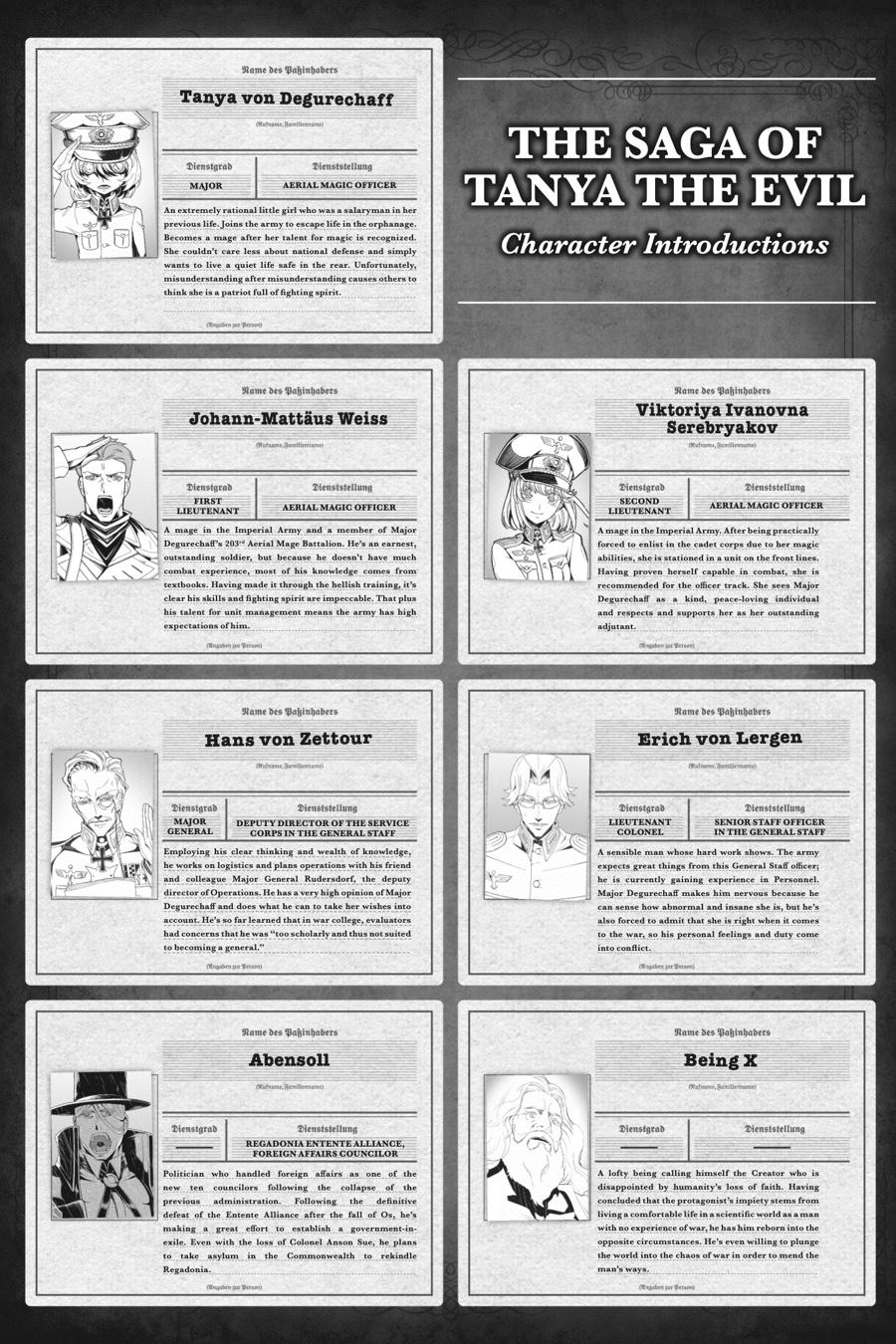 Read The Saga of Tanya the Evil ENGLISH Manga Online