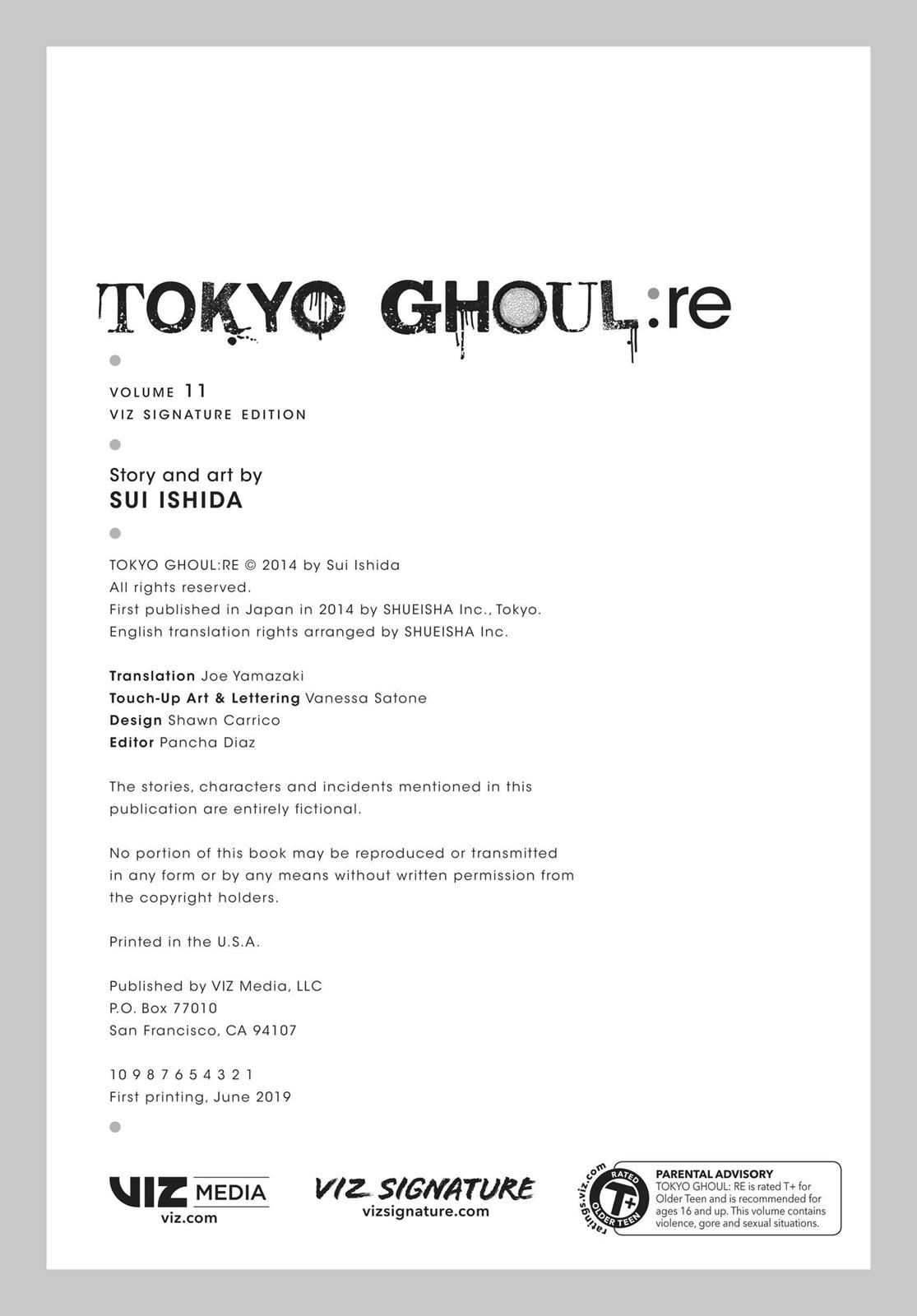 Read Tokyo Ghoul_re ENGLISH Manga Online