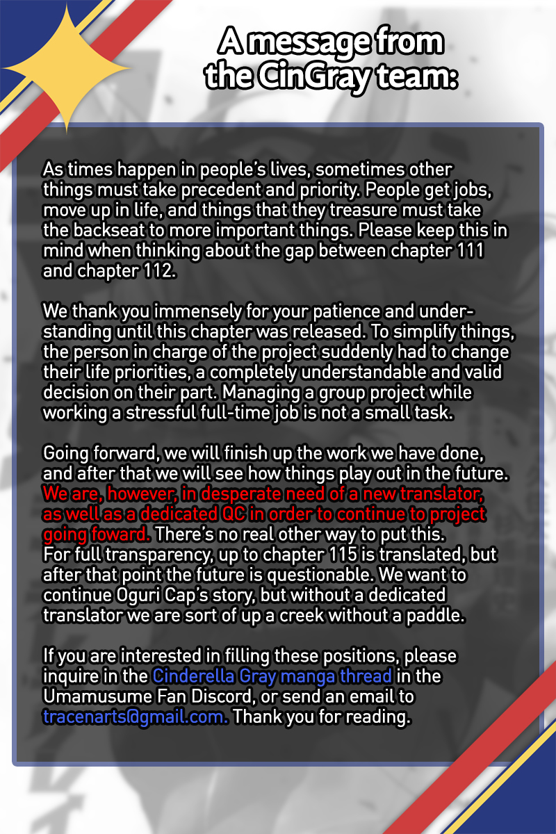 Read Uma Musume Cinderella Gray ENGLISH Manga Online