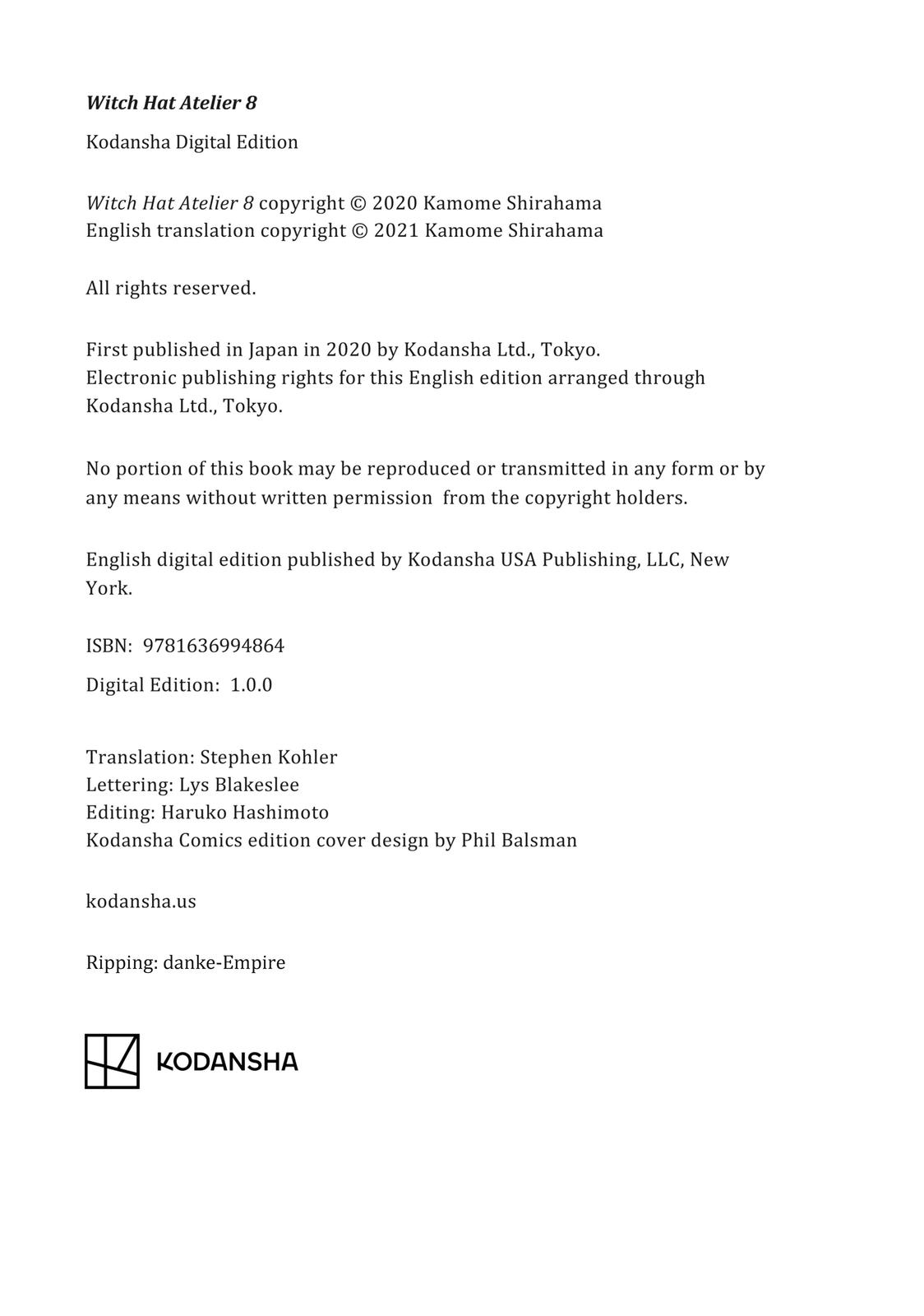 Read Witch Hat Atelier ENGLISH Manga Online