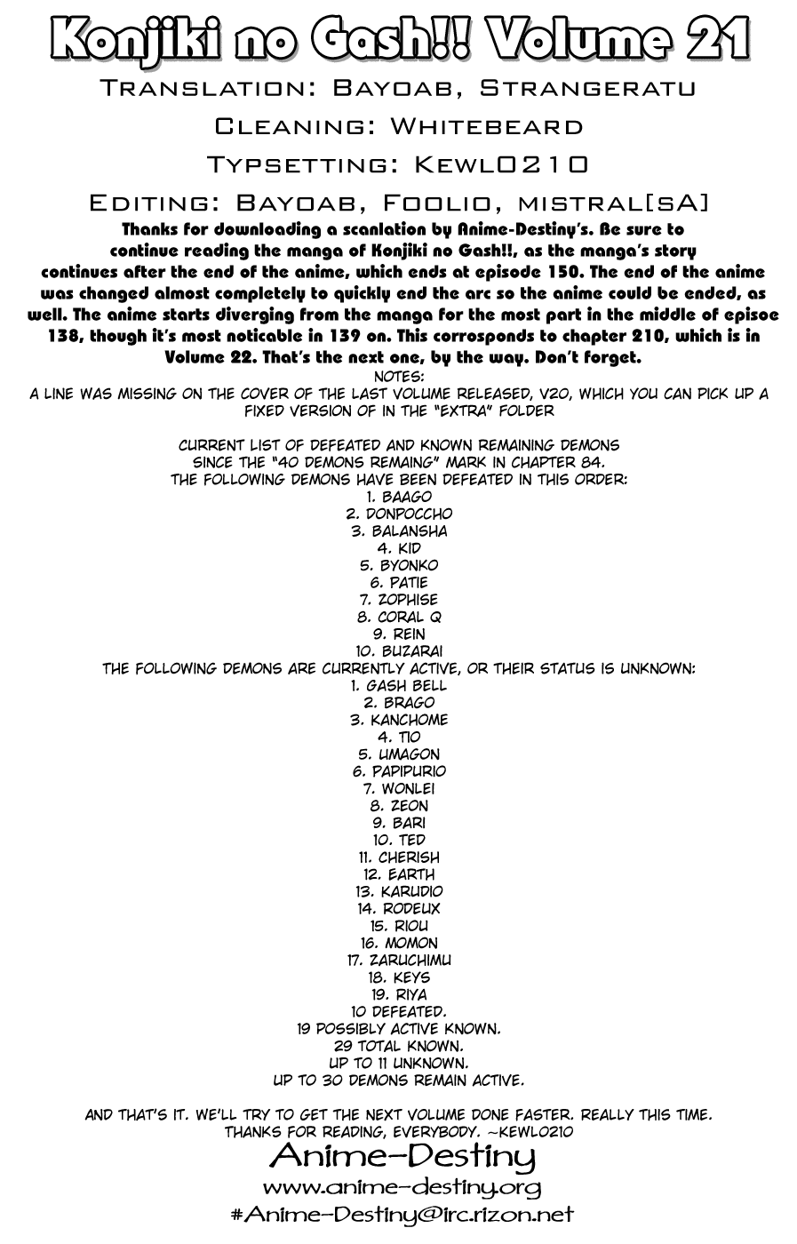 Read Zatch Bell! ENGLISH Manga Online