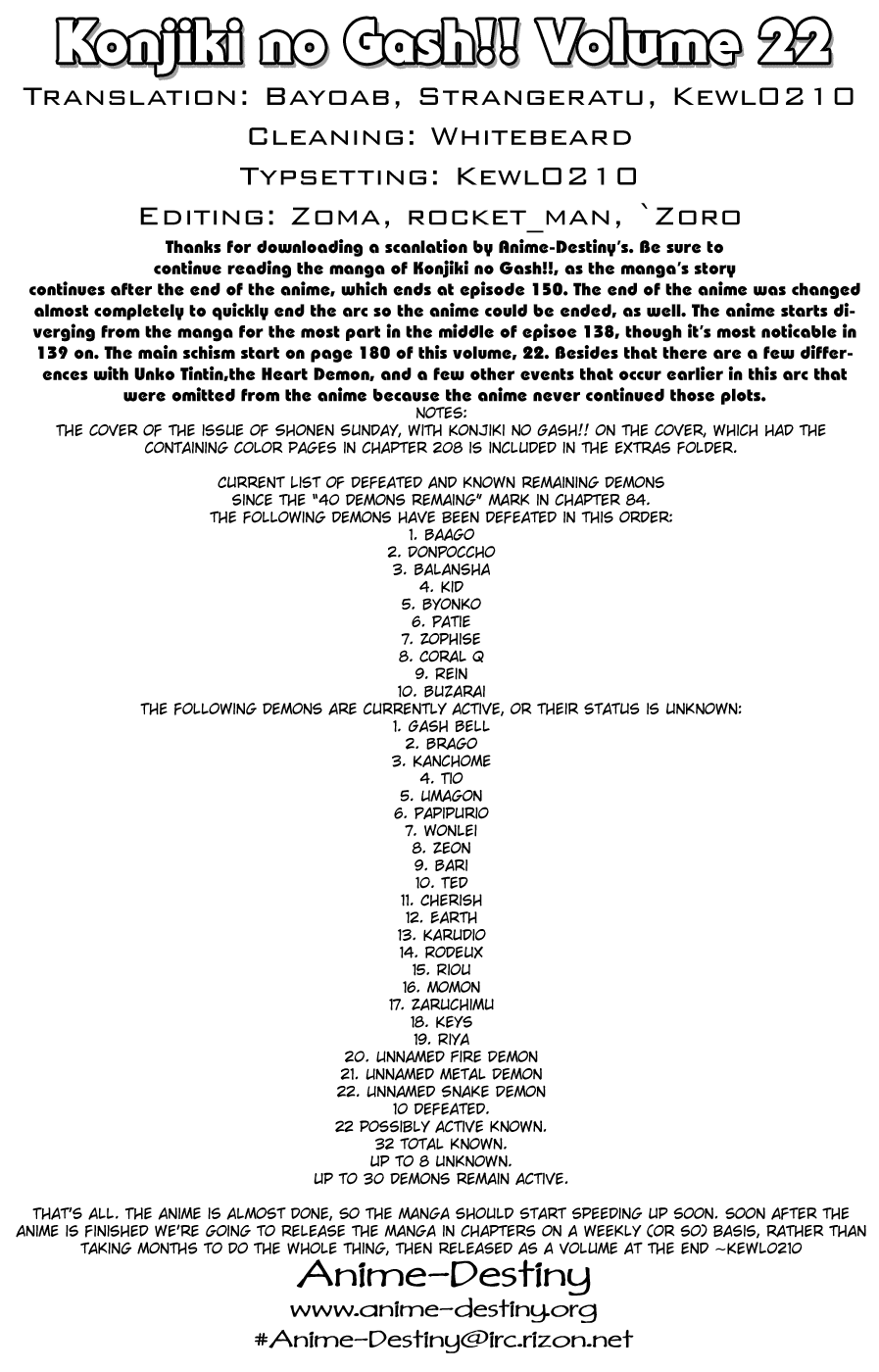 Read Zatch Bell! ENGLISH Manga Online