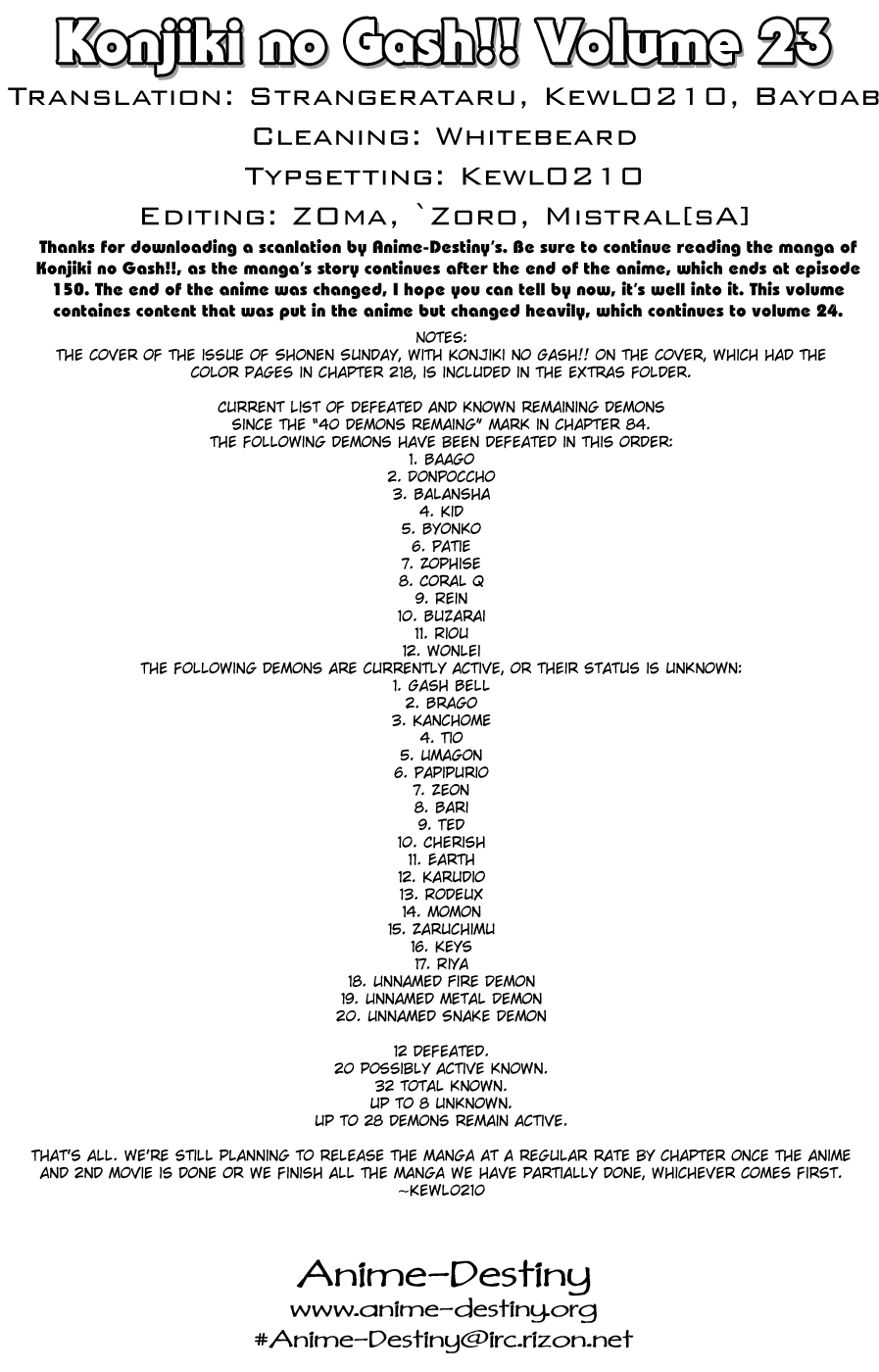 Read Zatch Bell! ENGLISH Manga Online