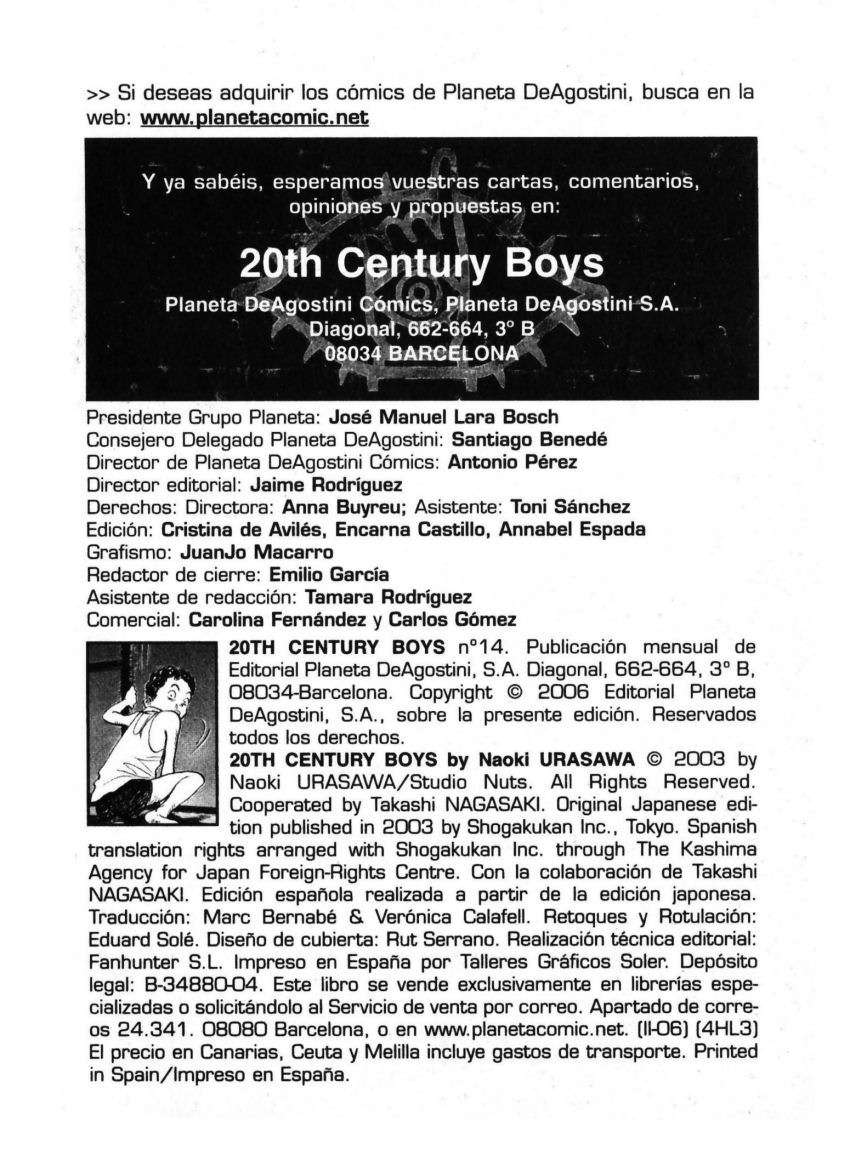 Read 20th Century Boys Español Manga Online
