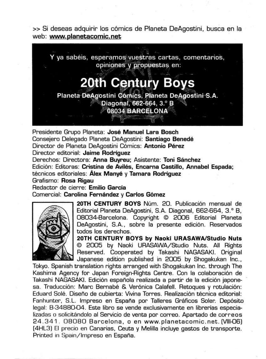 Read 20th Century Boys Español Manga Online
