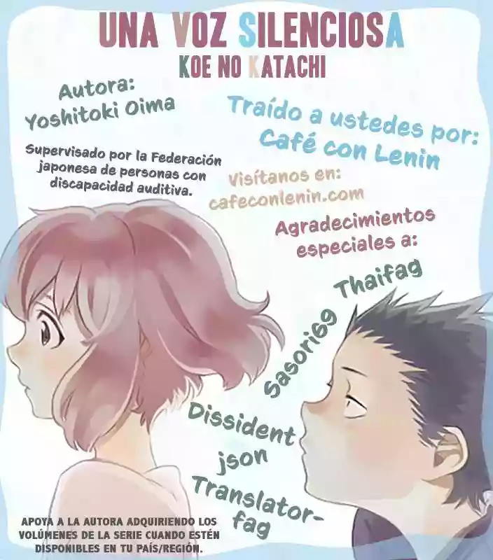 Read A Silent Voice Español Manga Online