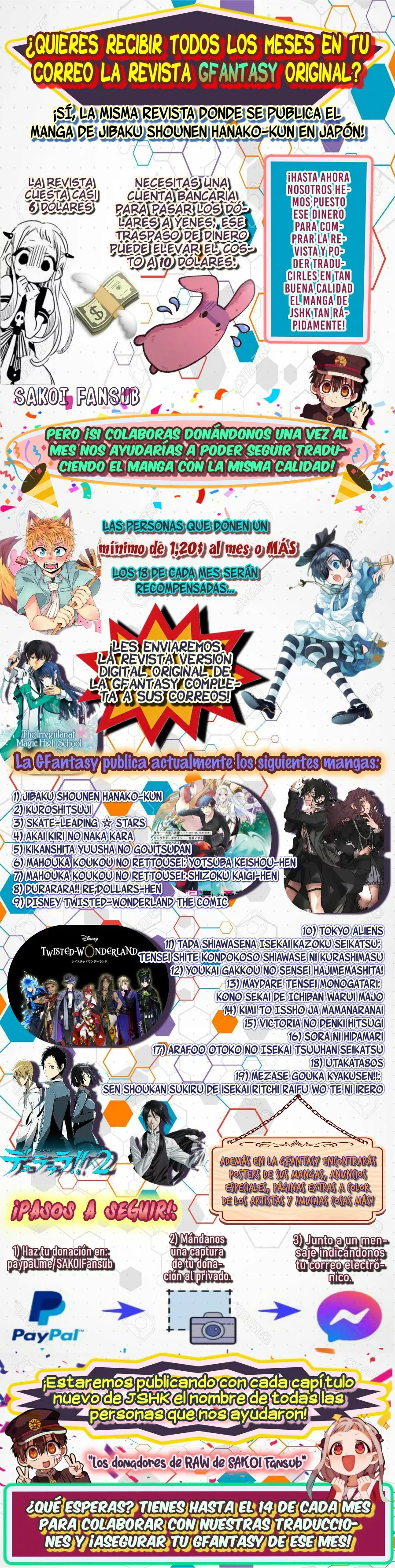 Read After-School Hanako-Kun Español Manga Online