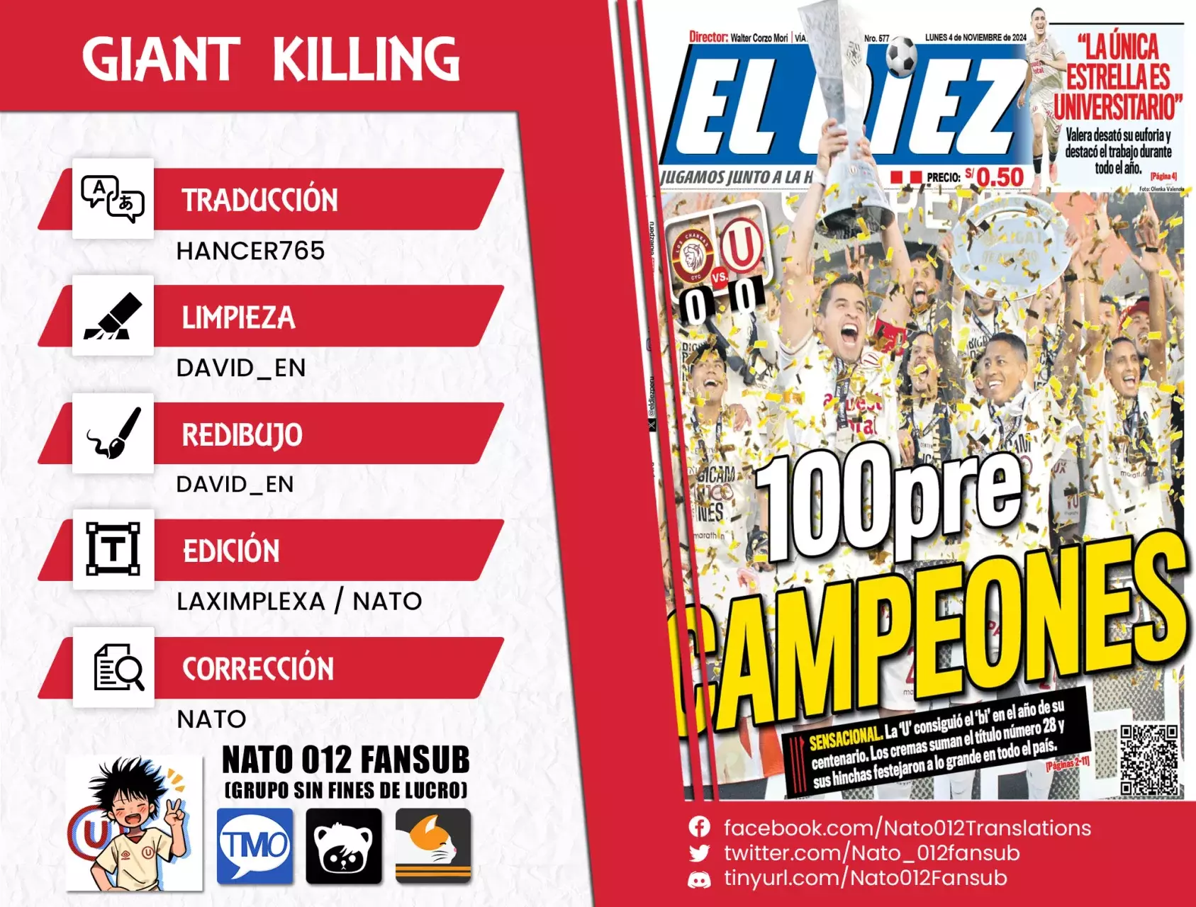 Read Giant Killing Español Manga Online