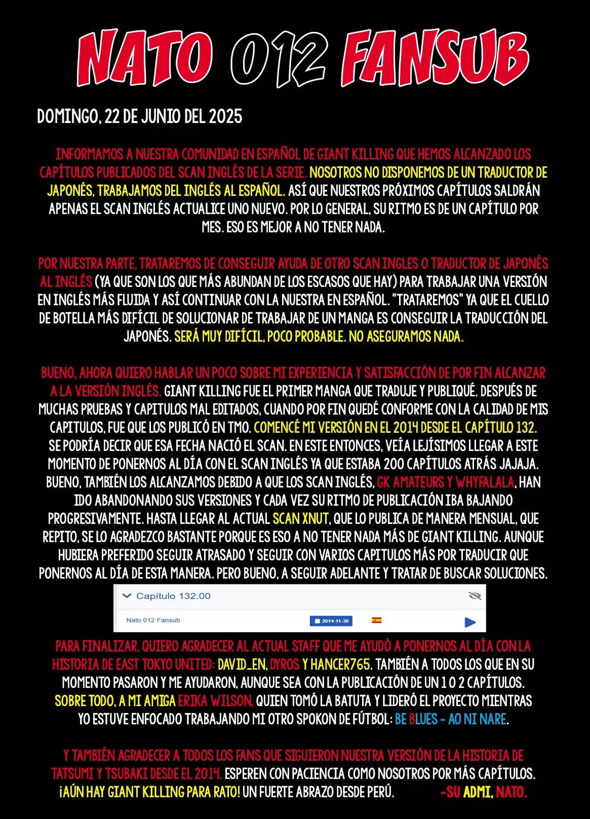 Read Giant Killing Español Manga Online