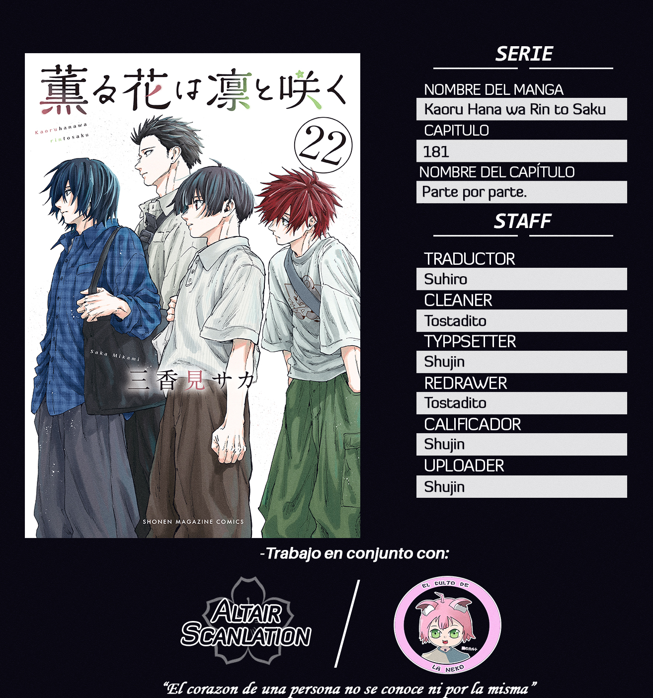 Read The Fragrant Flower Blooms with Dignity Español Manga Online