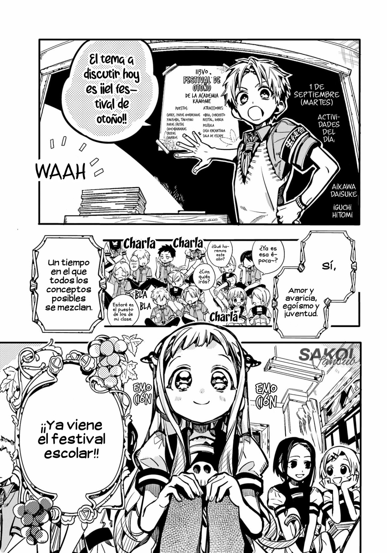 Read Toilet-bound Hanako-kun Español Manga Online