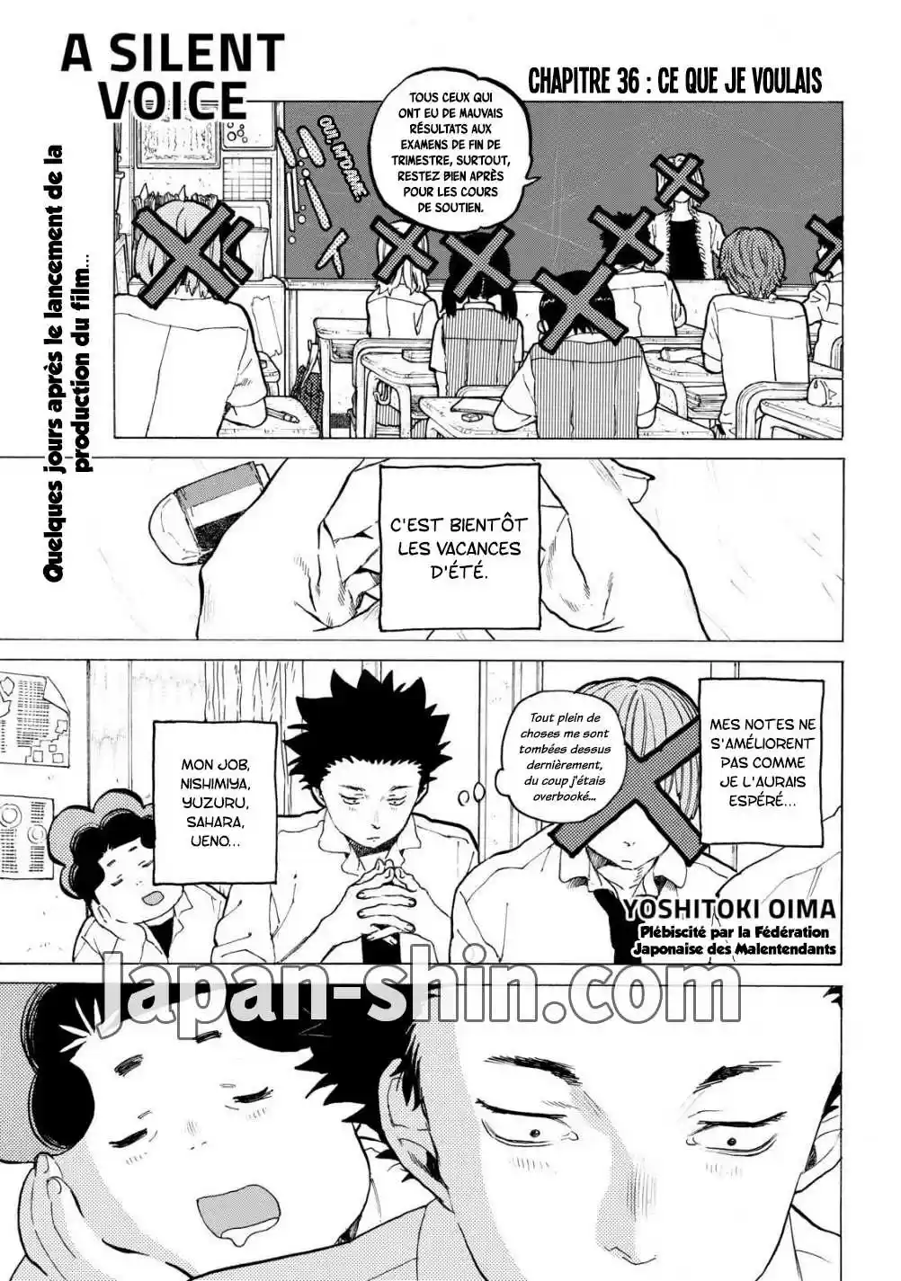 Read A Silent Voice FRANCAIS Manga Online