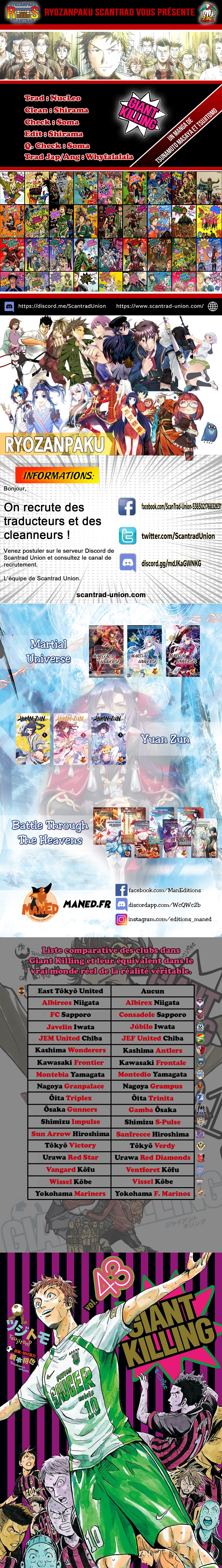 Read Giant Killing FRANCAIS Manga Online